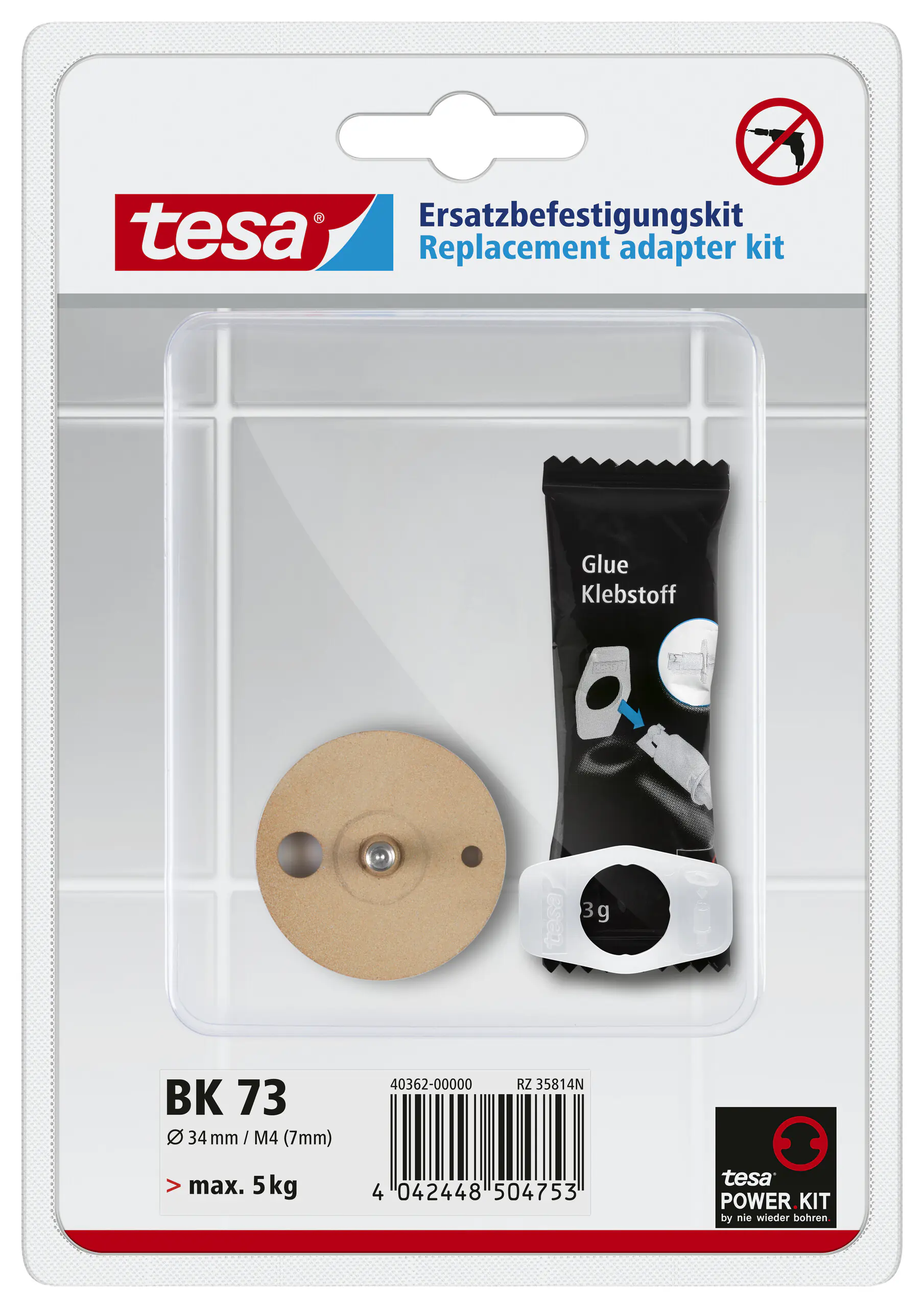 tesa Ersatzbefestigungskit BK 73 tesa Ersatzbefestigungskit BK 73