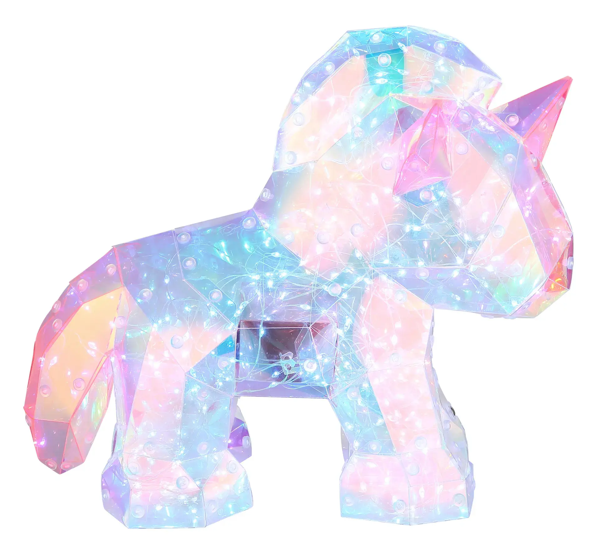 Globo LED-Dekoleuchte für Kinder Brondar Einhornlampe pink kristalloptik 