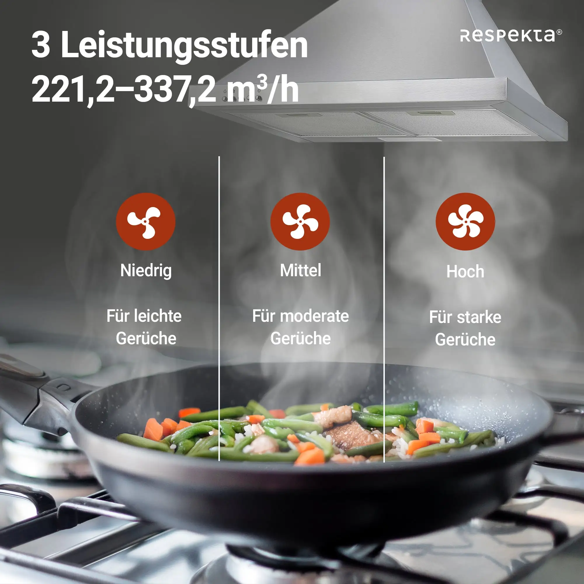 respekta Kaminhaube Edelstahl 60 cm CH22078IXB EEK: B 60 cm respekta Kaminhaube Edelstahl 60 cm CH22078IXB EEK: B 60 cm