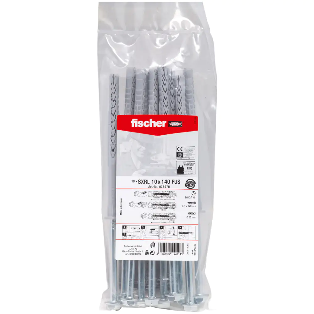 Fischer Langschaftdübel 10.0 x 140 mm - 10 Stück