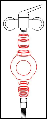 Neoperl Wassersparregler My Water Flow Control Dusche IG 1/2 X AG 1/2