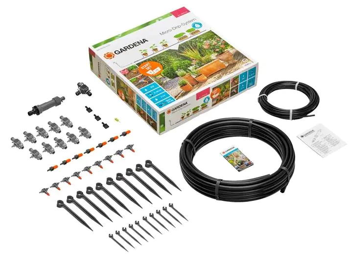 Gardena Micro-Drip-System Start Set Pflanztöpfe M  Gardena Micro-Drip-System Start Set Pflanztöpfe M