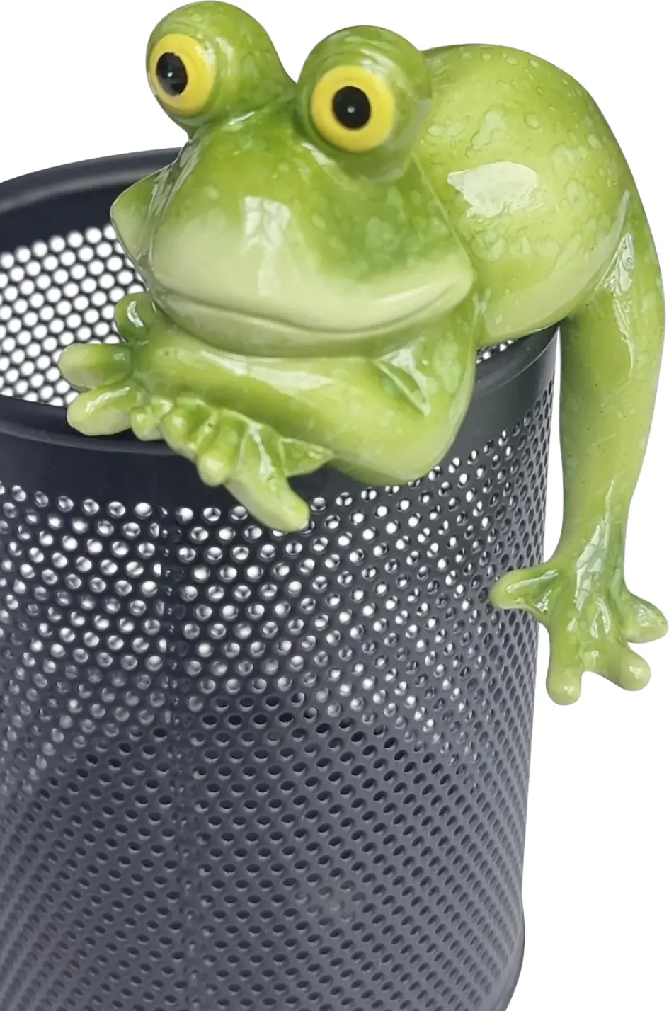 Dekofigur Frosch kantenhocker 7,5 x 7 x 7 cm grün