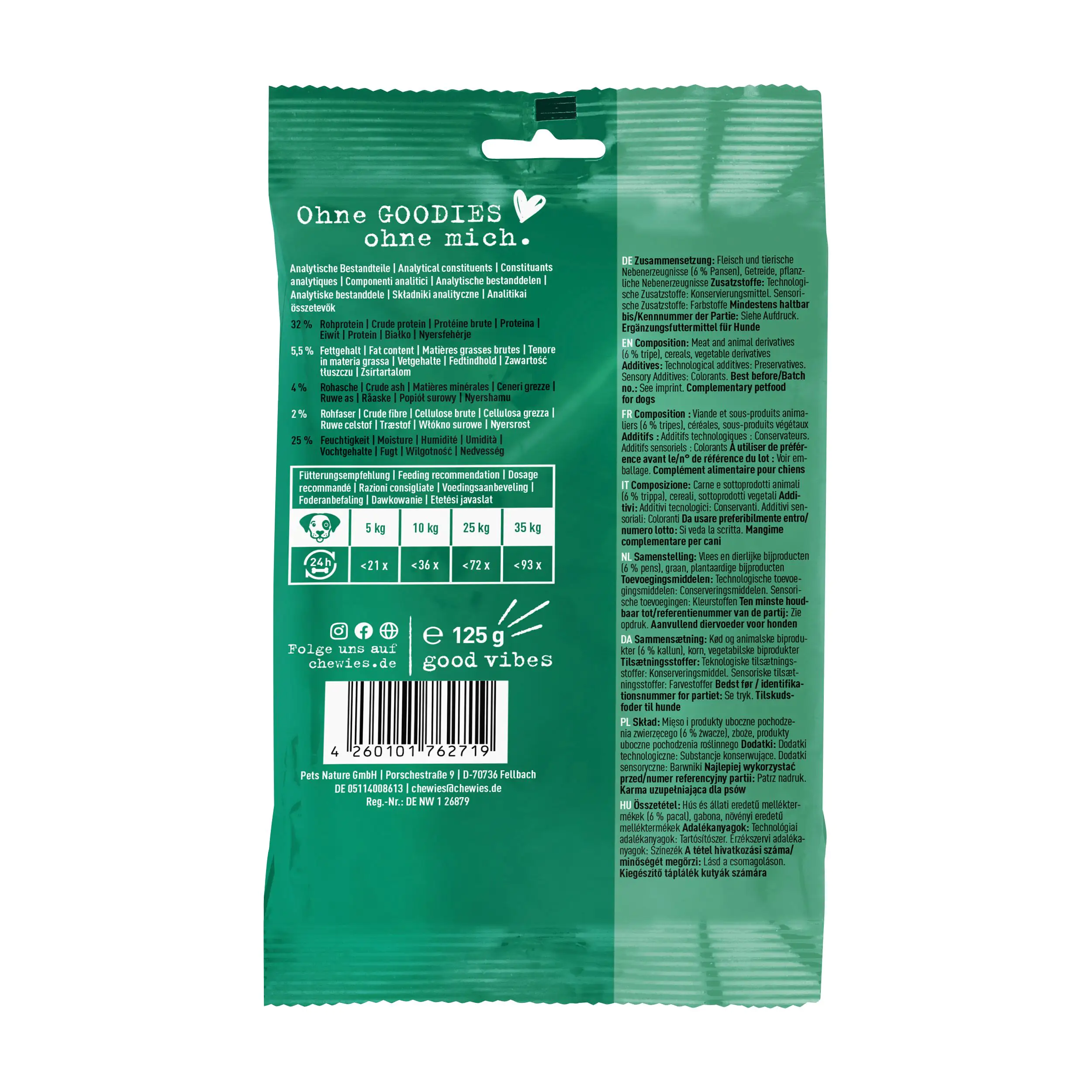 Chewies Mini Pansen 125g