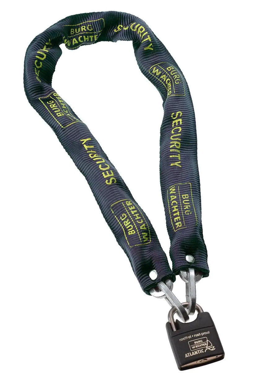 Burg Wächter Ketten-Set SKM 6/90/Ni40 6x6x900mm mit Vorhangschloss