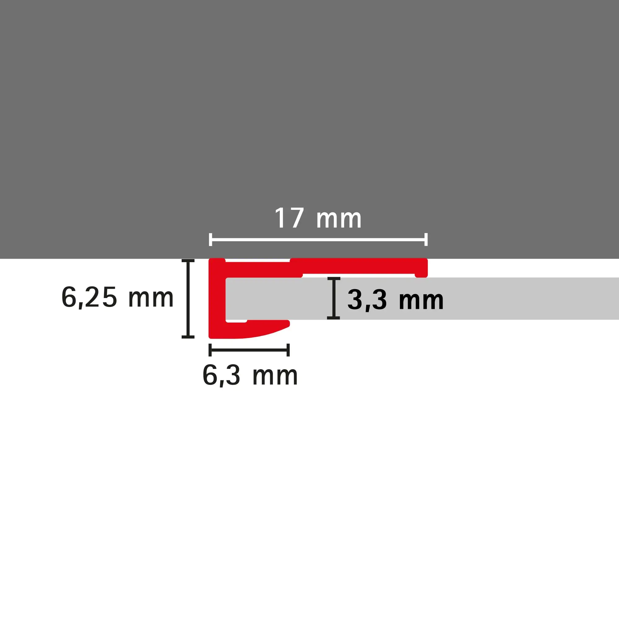 Schulte Endprofil für Duschrückwände DecoDesign 255 cm chrom