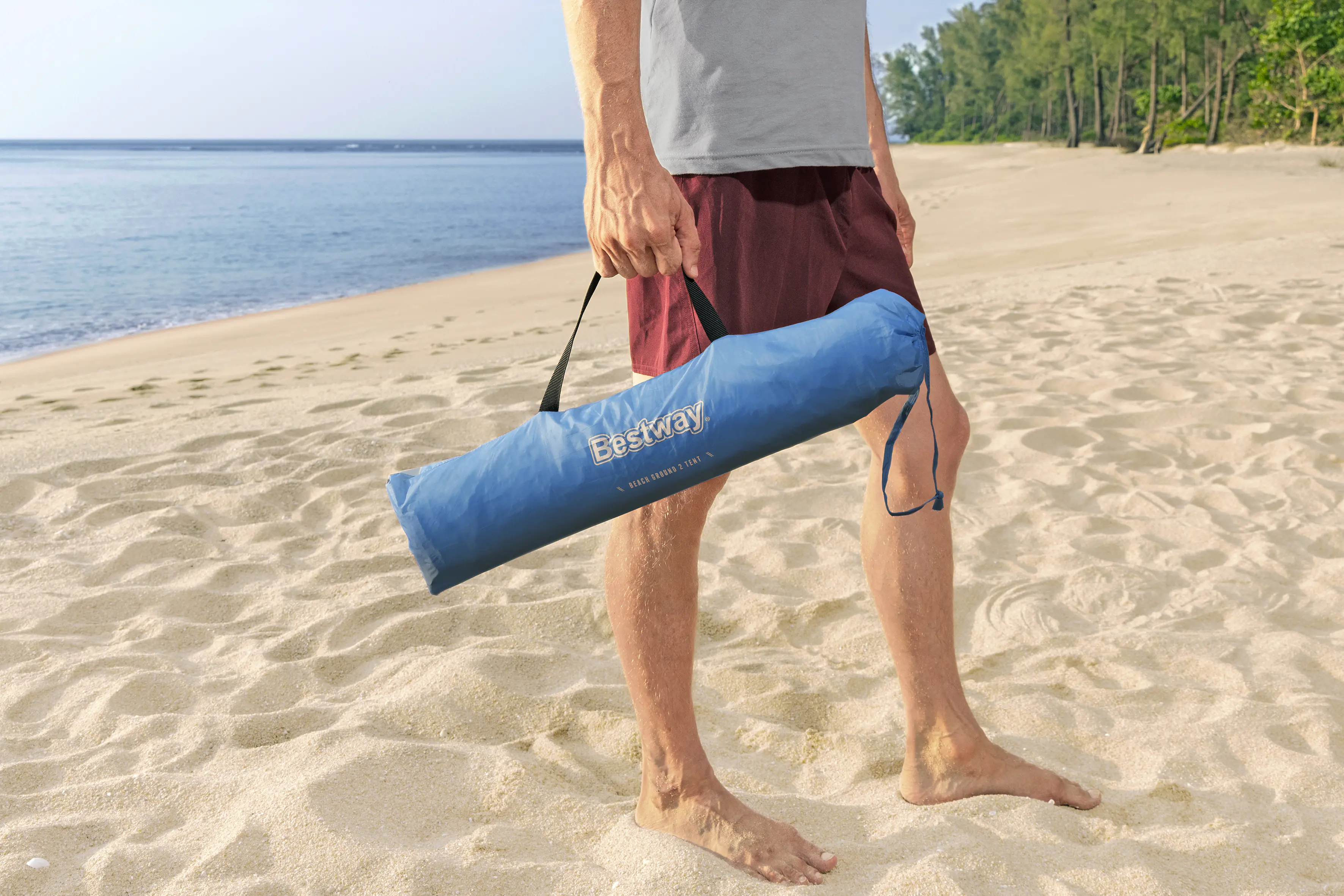 Bestway Zelt Strandmuschel Beach Ground 2 blau 200 x 120 x 95 cm Bestway Zelt Strandmuschel Beach Ground 2 blau 200 x 120 x 95 cm