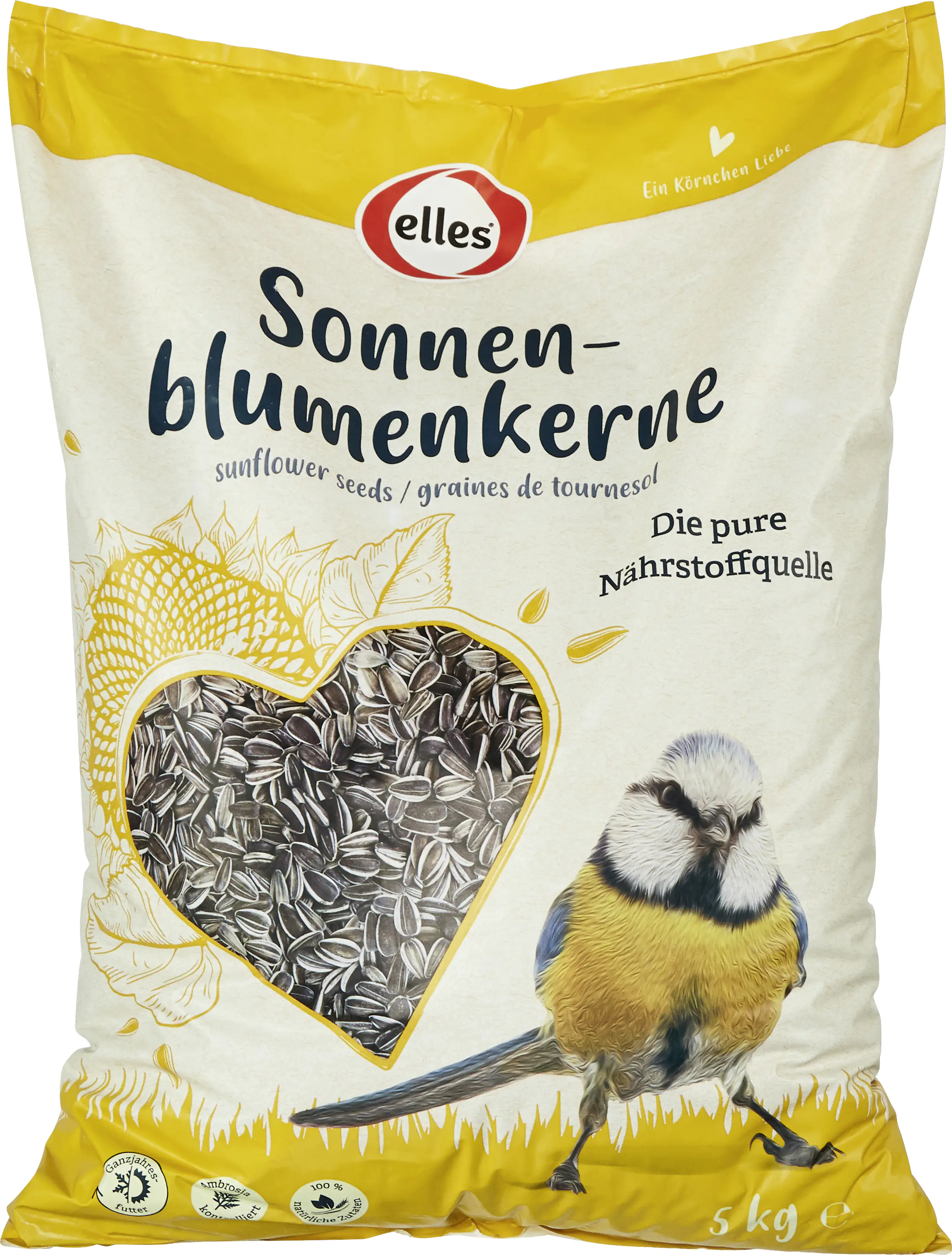 4000610078891 Elles Sonnenblumenkerne 5 kg Die pure Nährstoffquelle
