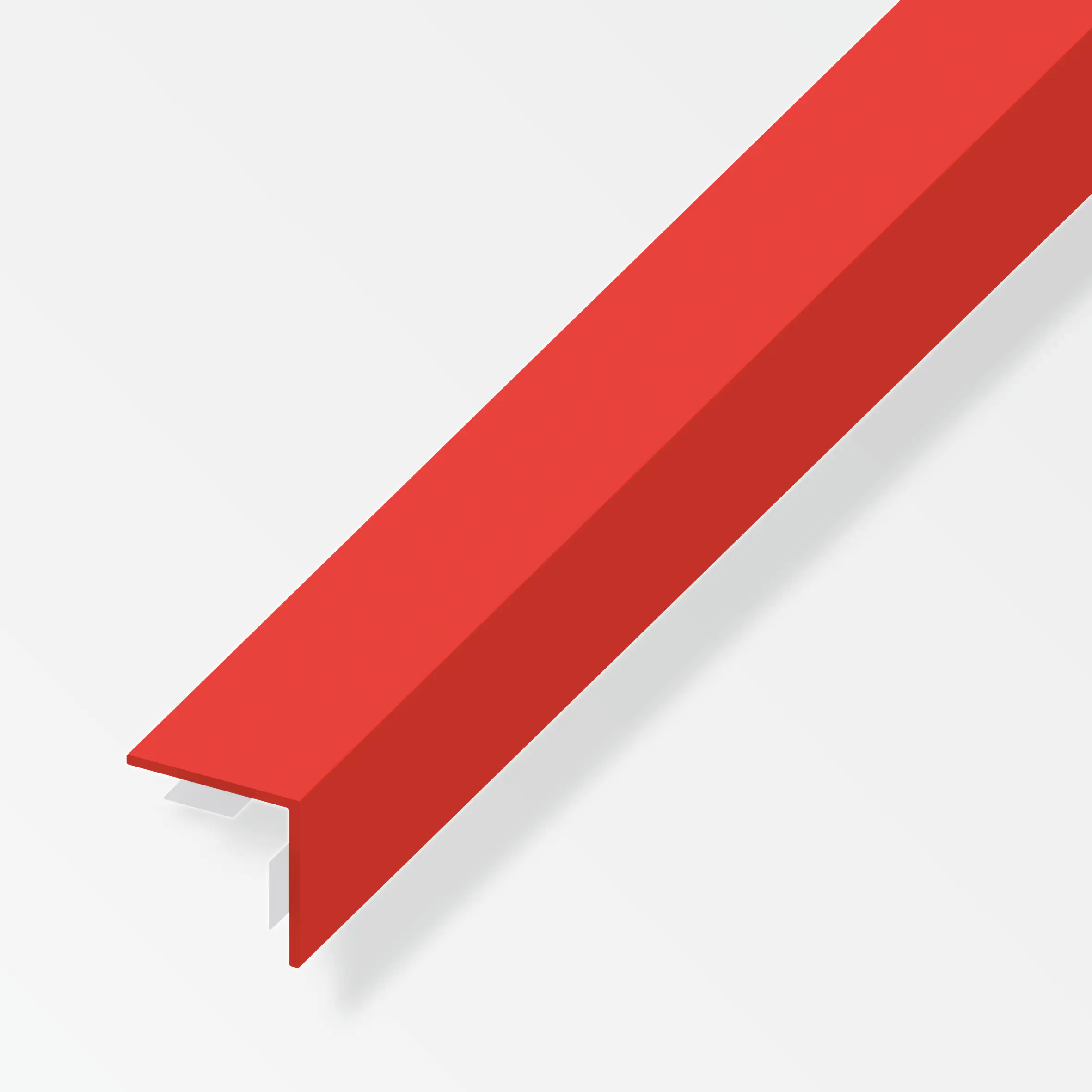 alfer Winkel 1 m, 25 x 25 mm PVC (Kunststoff) glatt rot