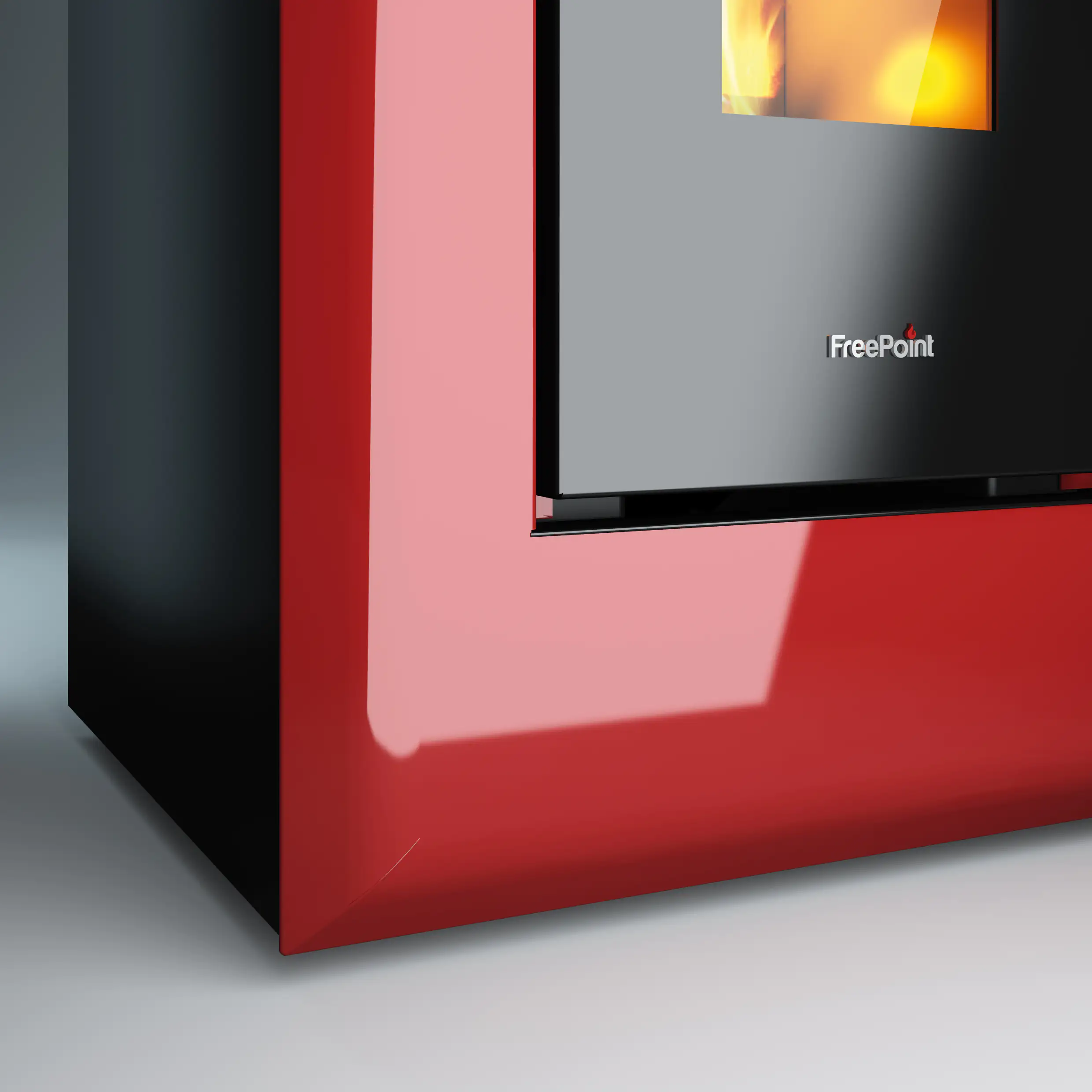 FreePoint Pelletofen VEGA Stahl10,5 kWschwarz-rot FreePoint Pelletofen VEGA Stahl10,5 kWschwarz-rot