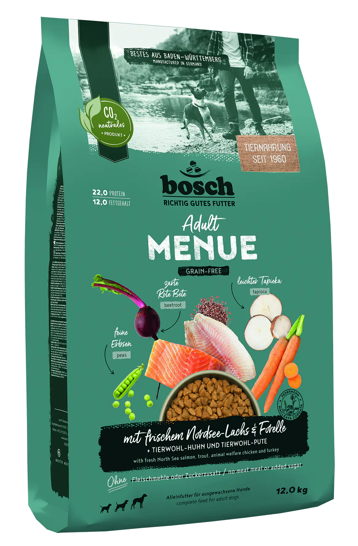 Bosch Menue Adult Hundetrockenfutter Lachs 12 kg Bosch Menue Adult Hundetrockenfutter Lachs 12 kg