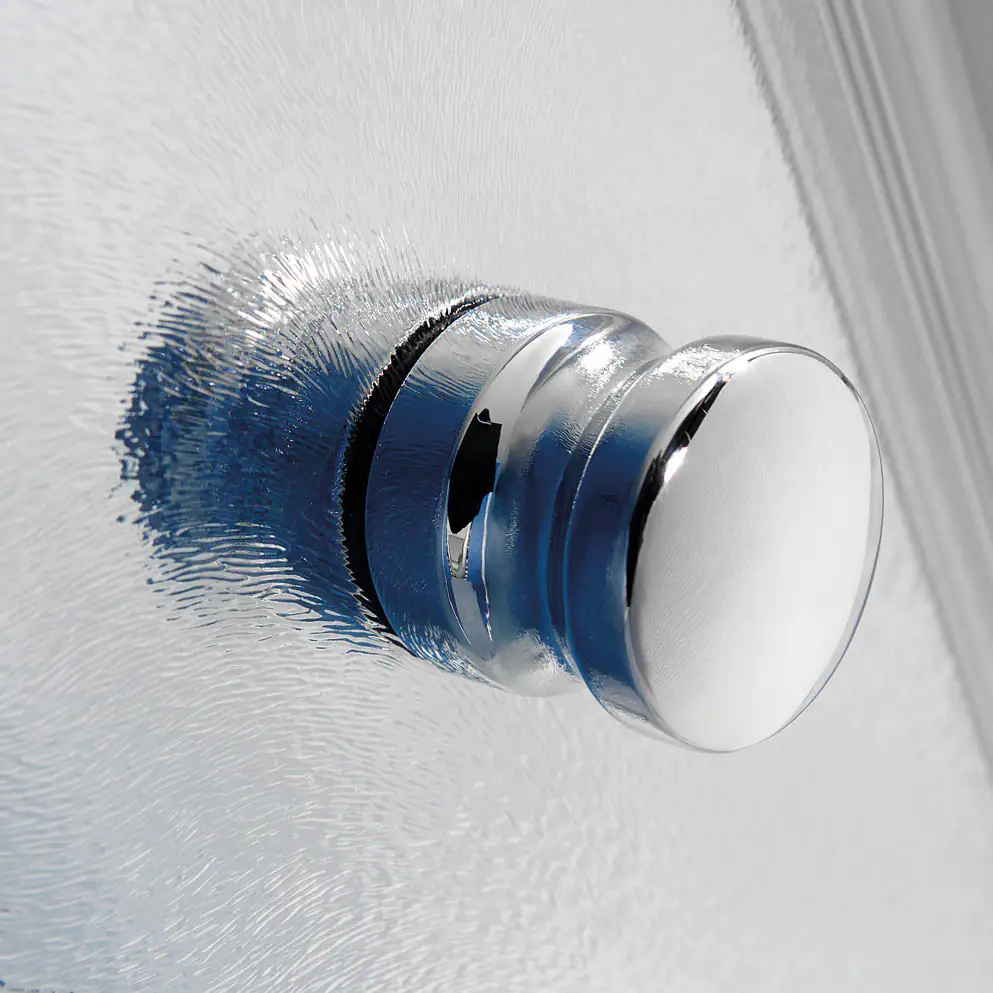 Breuer Elana Dusch-Drehtür für Nische 90 cm breit, Alu silber, Klarglas hell +CER-Beschichtung