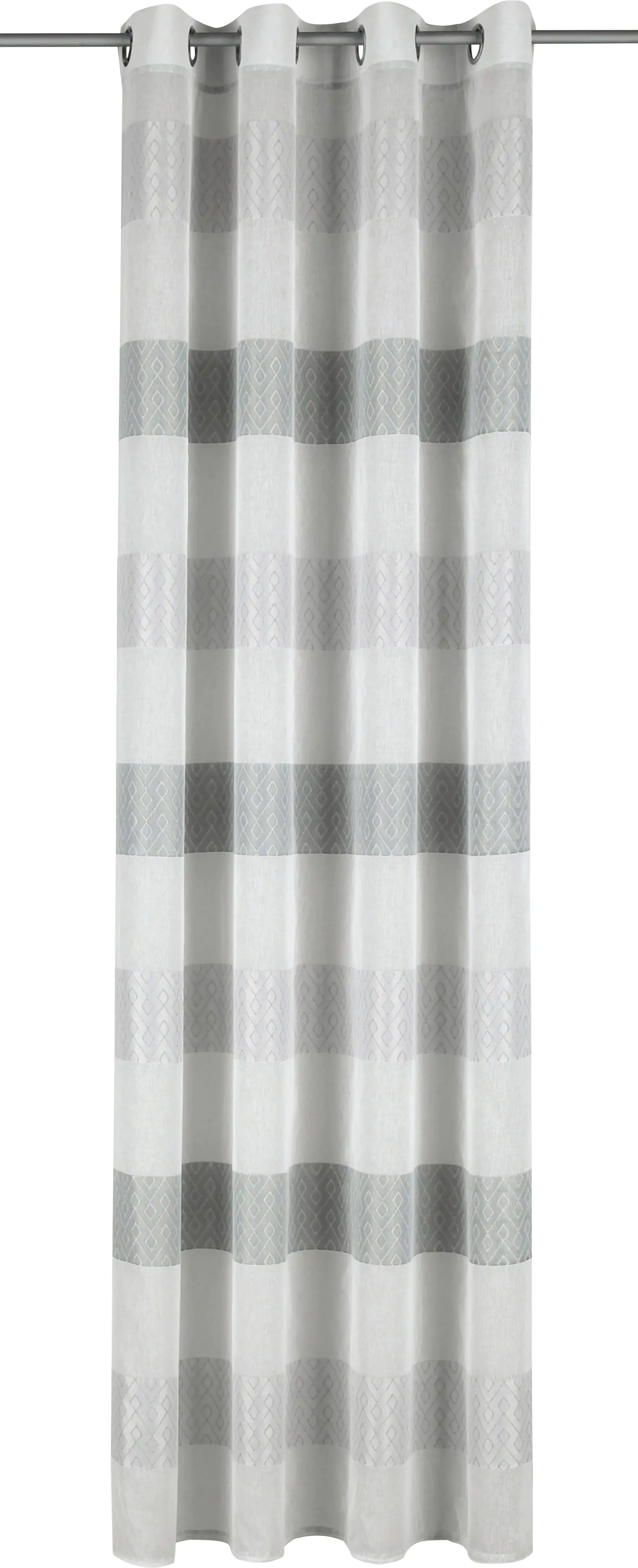 Neusser Collection Ösenschal Rauten grau, 135 x 245 cm