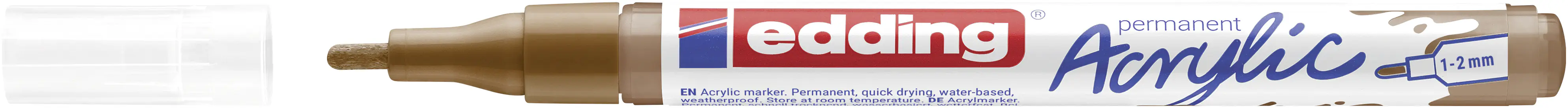 edding 5300 Acrylmarker fein haselnuss 1 - 2 mm