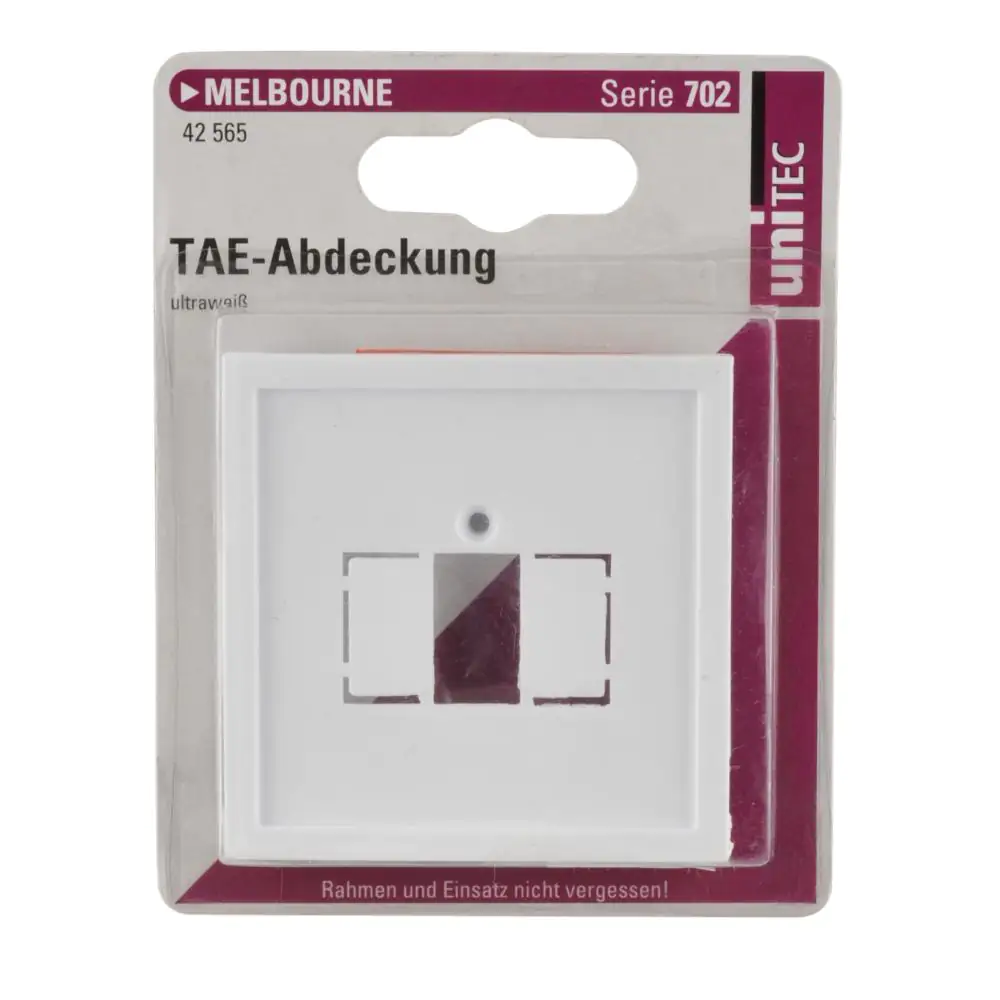 Unitec TAE-Abdeckung Melbourne S702 ultraweiß