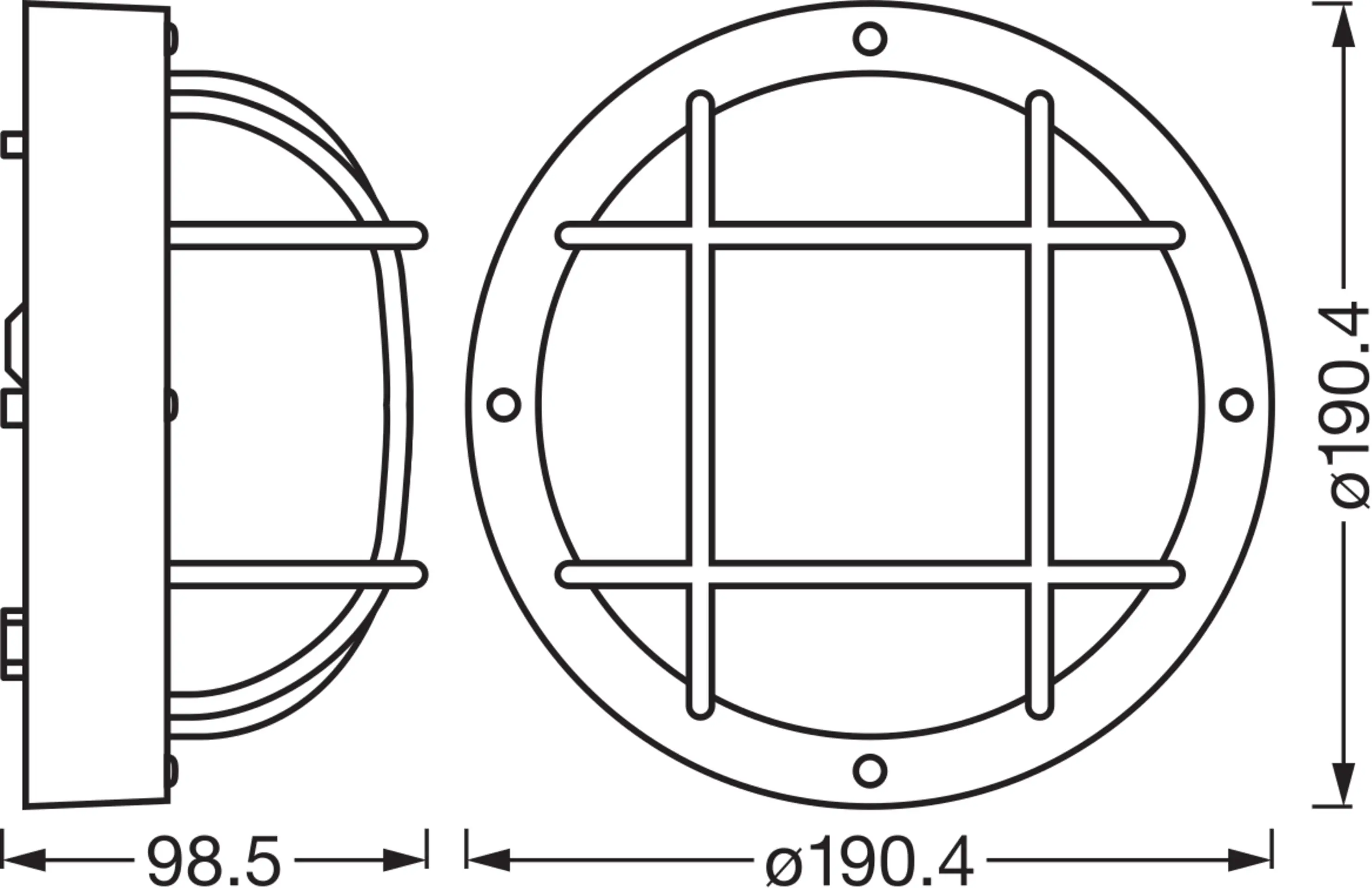 Osram LED Wandleuchte Bulkhead Essential Round E27 weiß Osram LED Wandleuchte Bulkhead Essential Round E27 weiß
