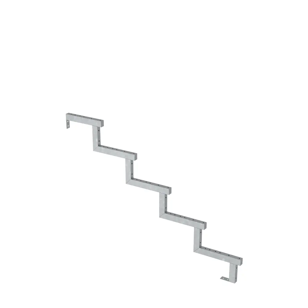 Plus Außentreppe Kiefer/Feuerverzinkt 5 Stufen 120 cm breit