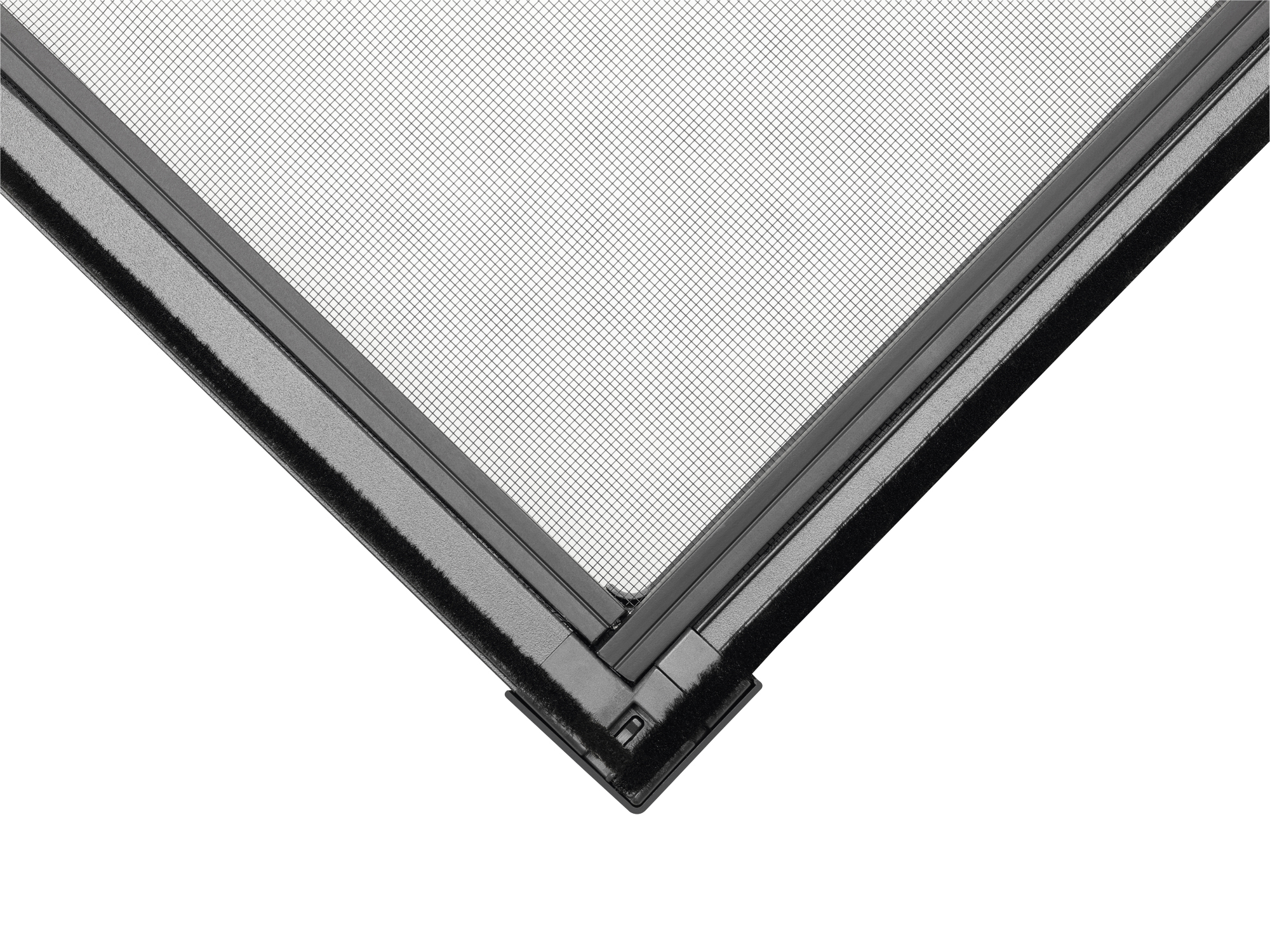 tesa Fliegenschutz-Fenster FALT 80 x 80 - 140 x 140 cm anthrazit/anthrazit