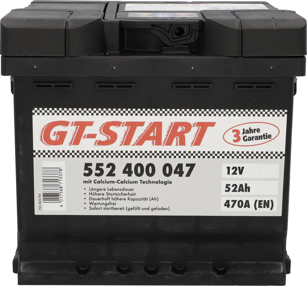 GT-Start Starterbatterie SLI 52Ah 470A  GT-Start Starterbatterie SLI 52Ah 470A