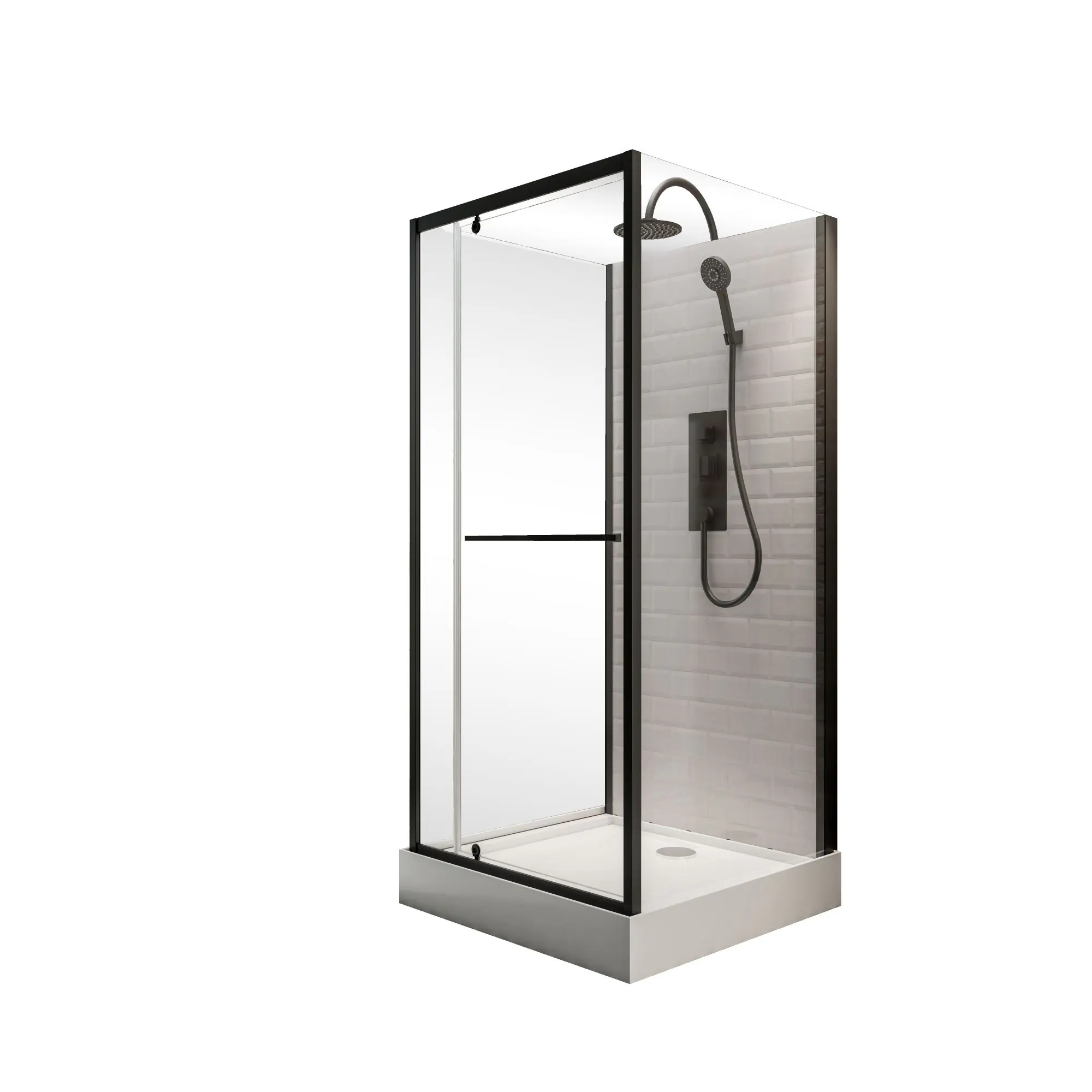 Schulte Komplettdusche Jersey II 90 x 90 x 215 cm mattschwarz Schulte Komplettdusche Jersey II 90 x 90 x 215 cm mattschwarz