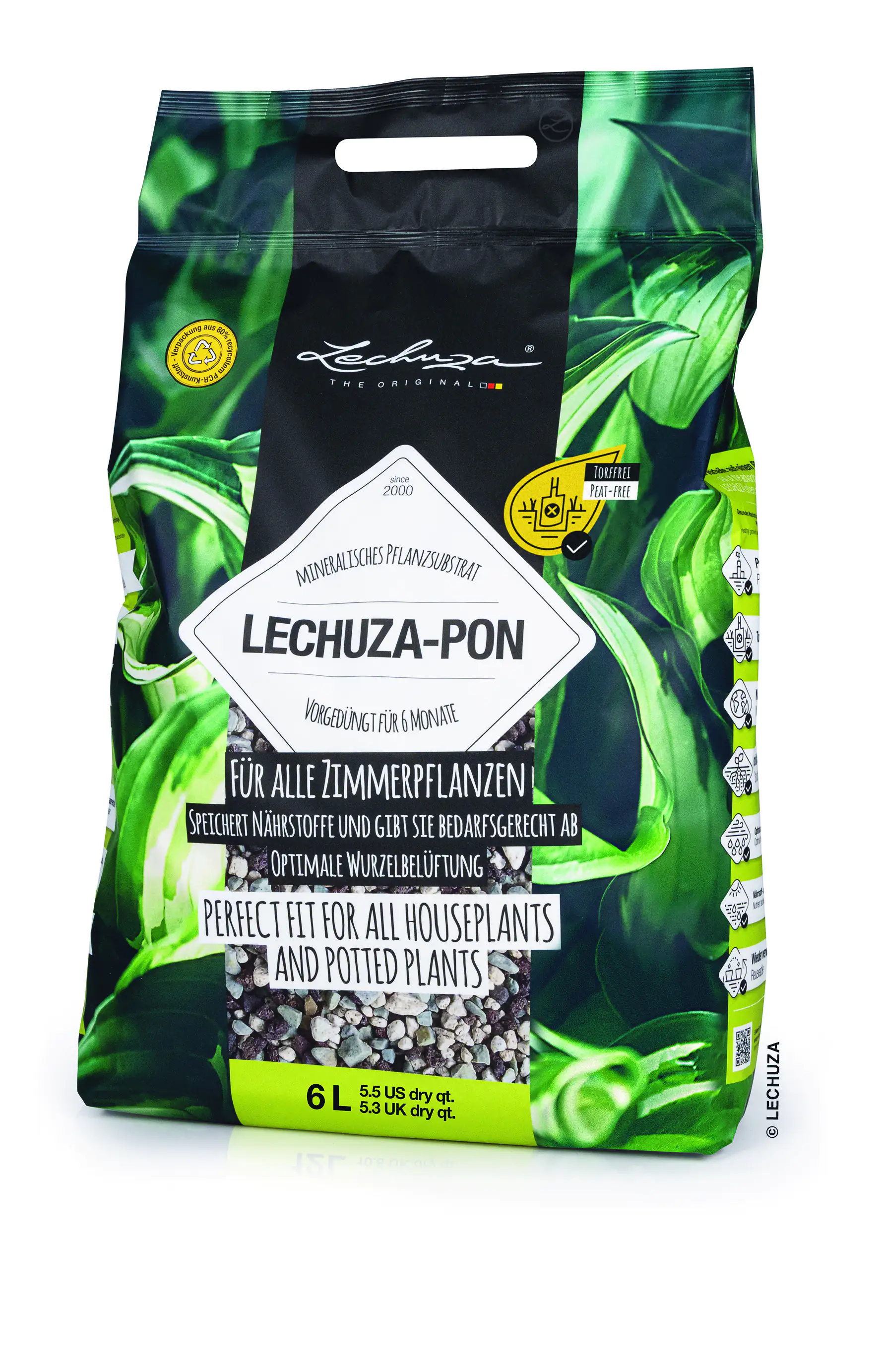 Lechuza-PON Pflanzgranulat 6 L torffrei Lechuza-PON Pflanzgranulat 6 L torffrei