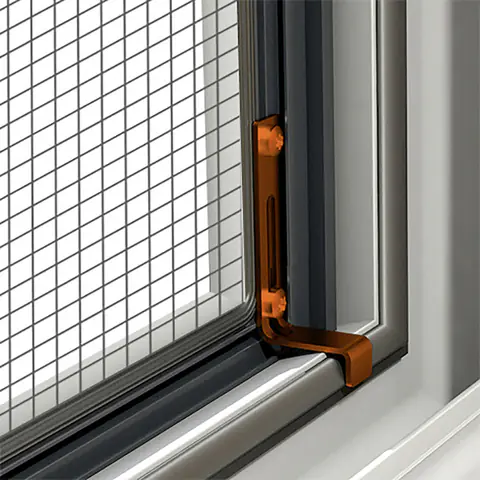 Windhager IS Fliegenschutz-Fenster Expert 100 x 120 cm schwarz/anthrazit