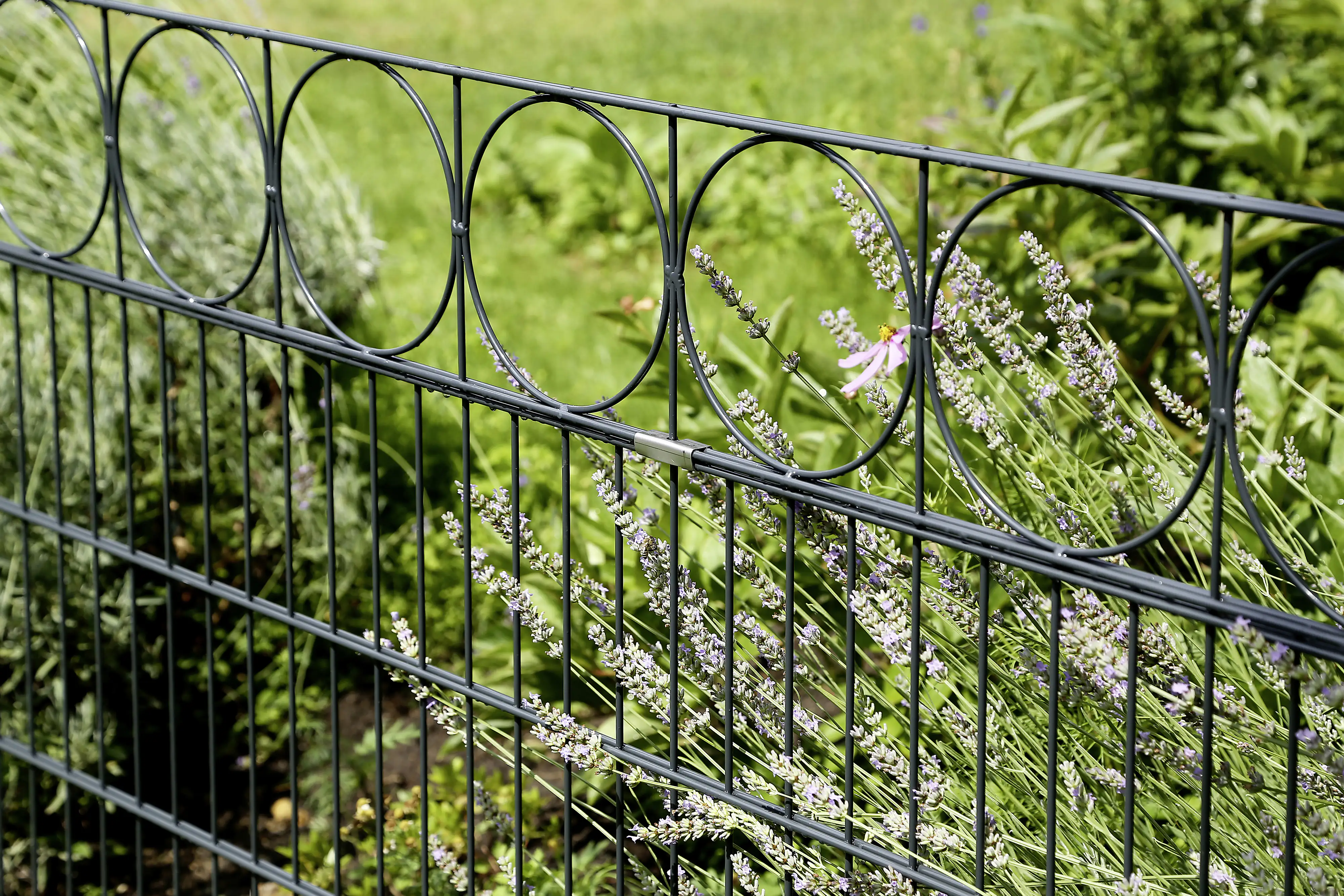 Alberts Doppelstabmatten-Grundset Oslo 200 x 100 cm 16 m anthrazit