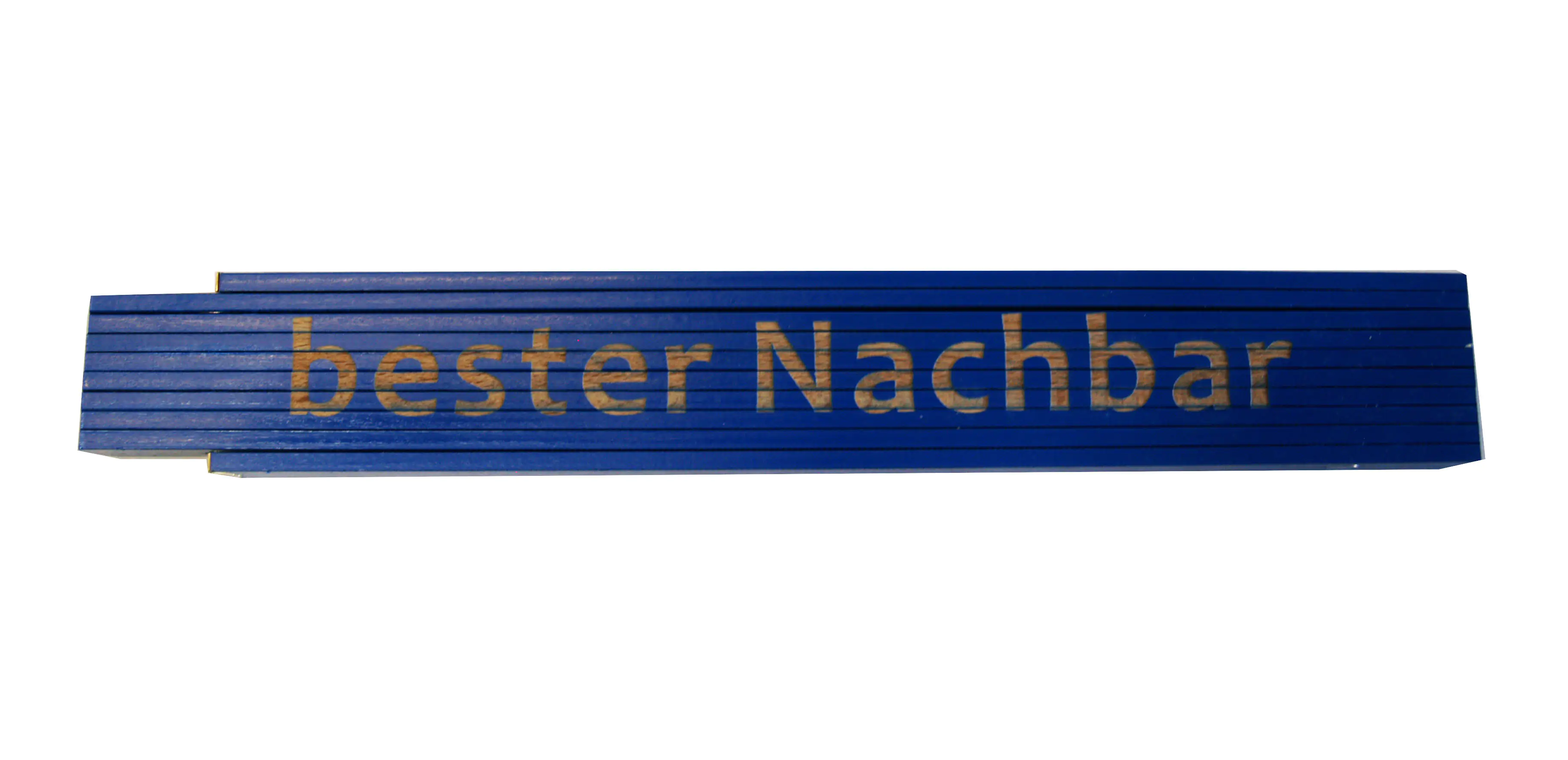 Zollstock bester Nachbar 2 m blau