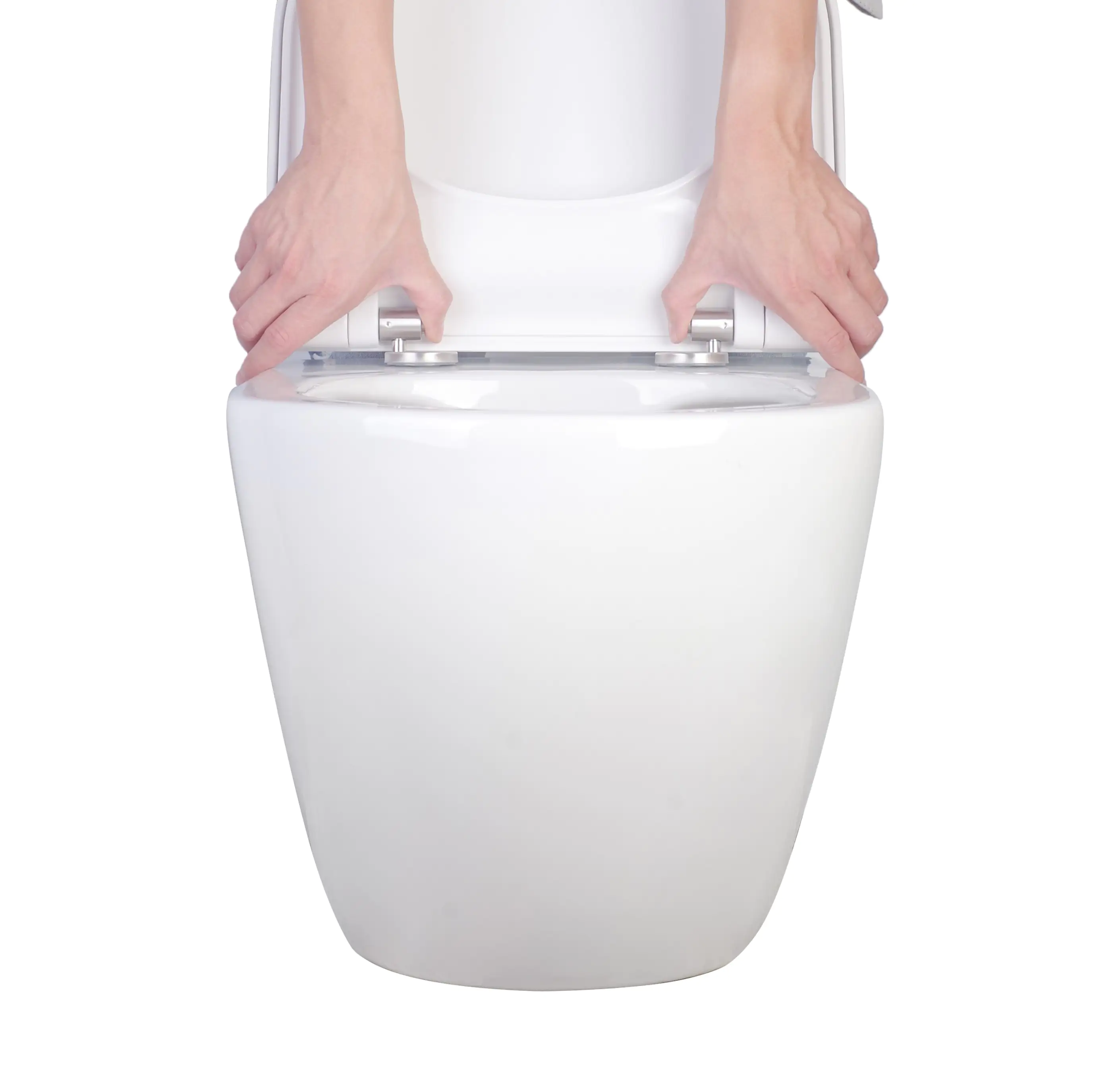 Primaster Wand-Tiefspül-WC Rhea weiß spülrandlos inkl. WC-Sitz