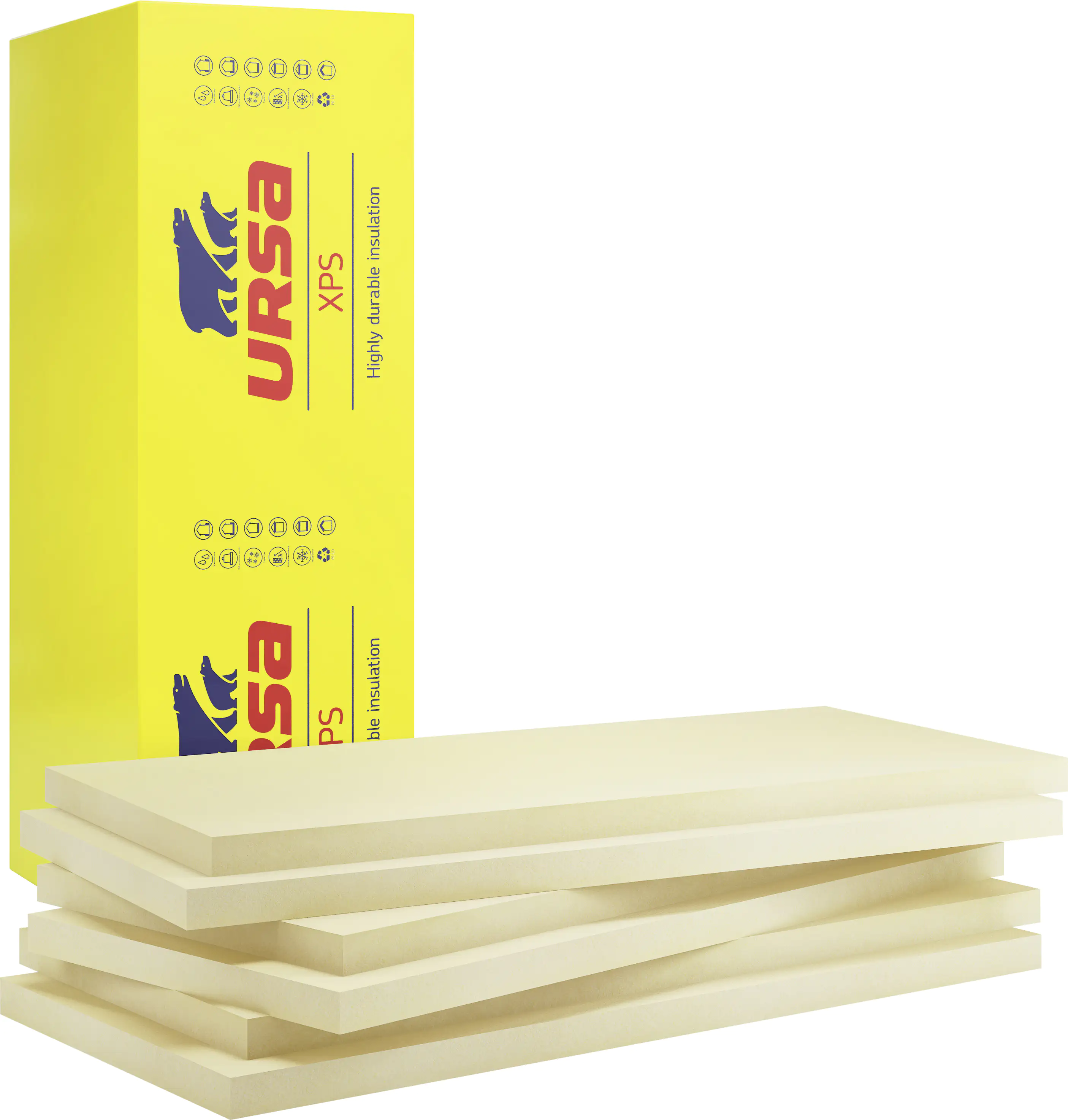 Ursa XPS Hartschaumplatte N-III-L WLS 037 1250 x 600 x 100 mm