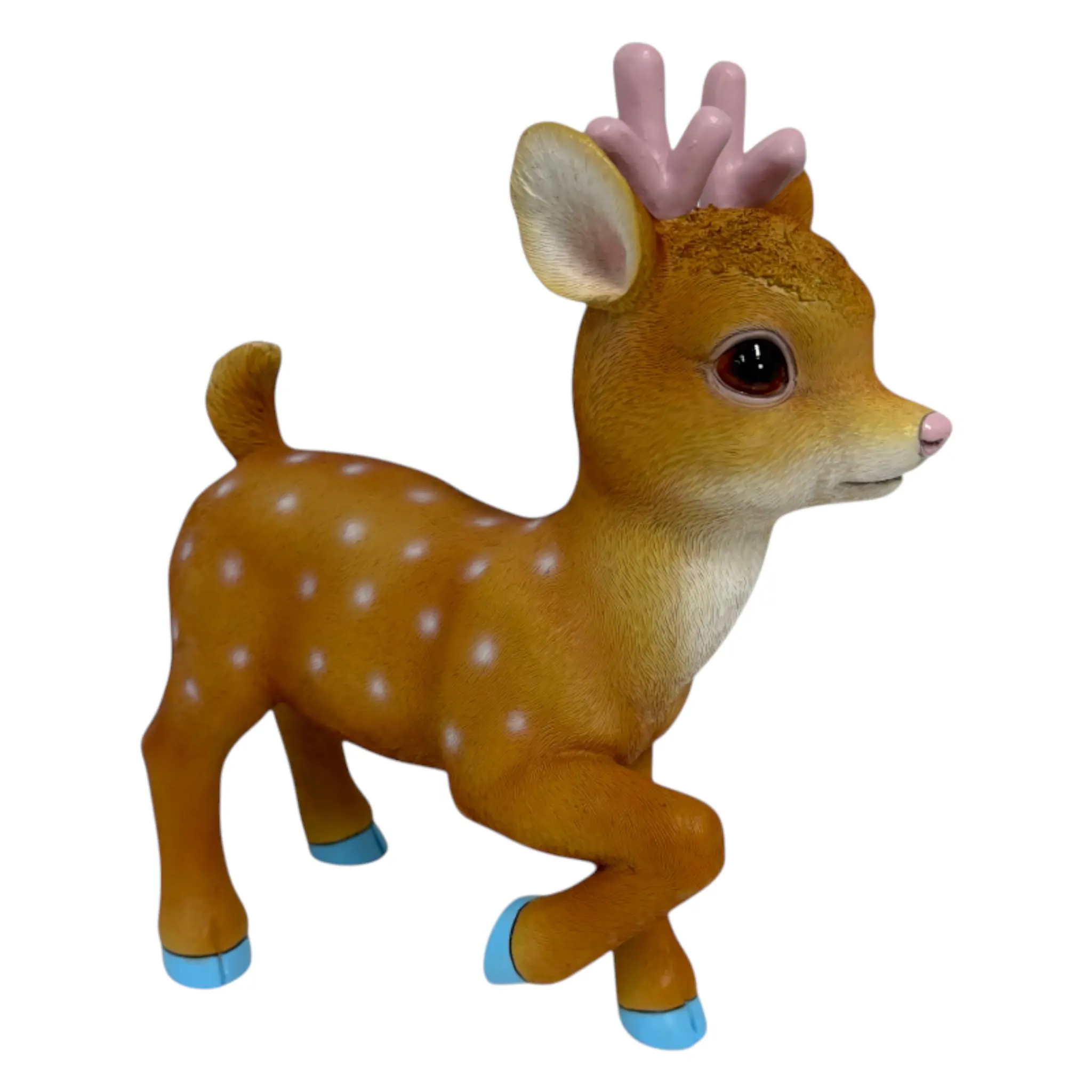 Dekofigur Bambi groß 30 x 12,5 x 26,5 cm bunt