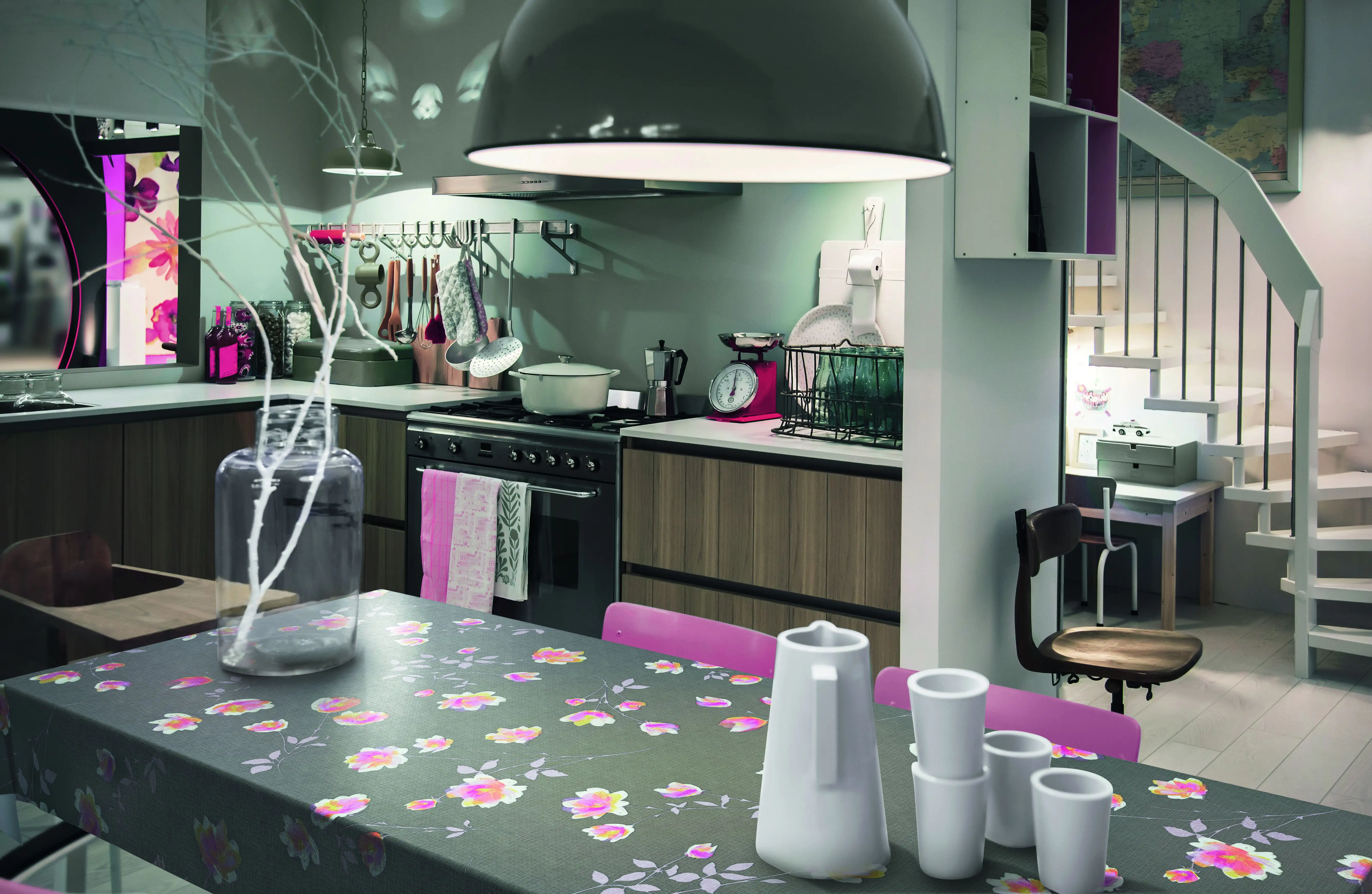 4007386329349 d-c-table® Tischdecke Monte Carlo Cheryl 110 x 140 cm, anthrazit