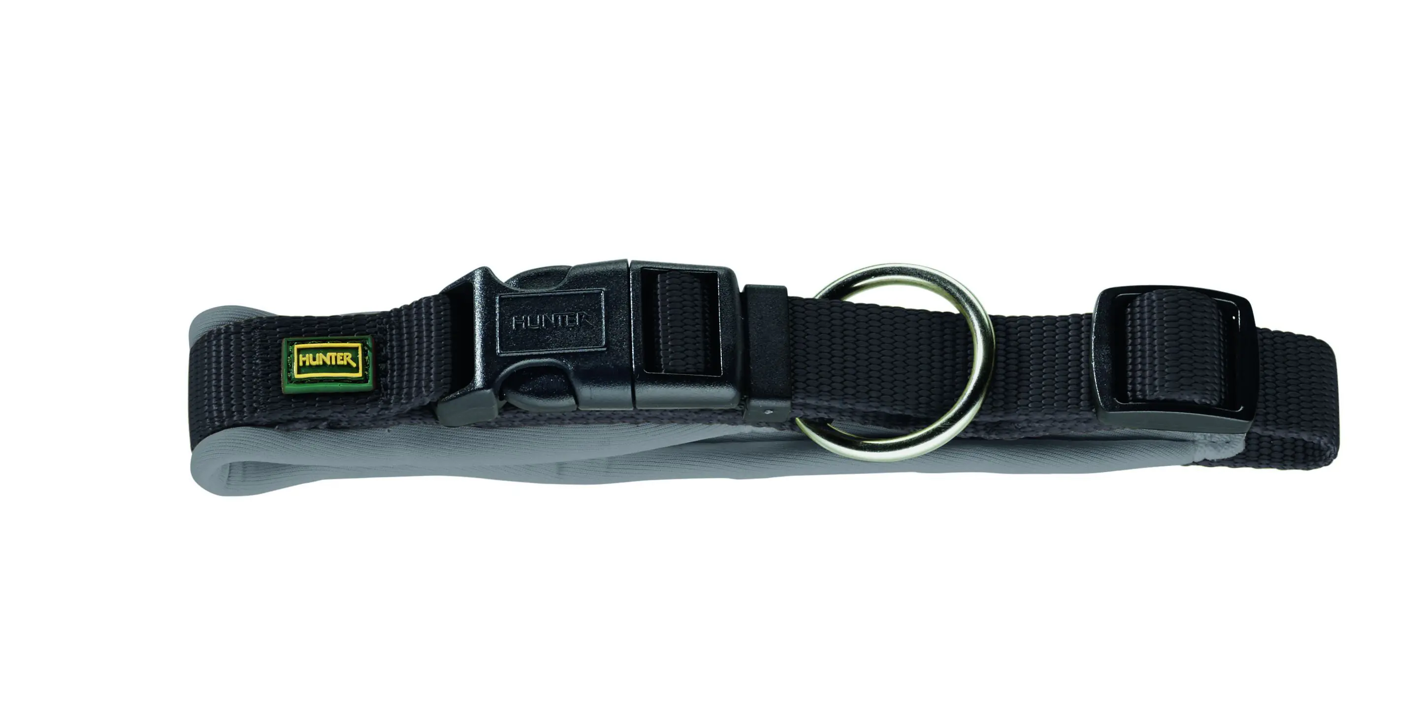 Hunter Hundehalsband Vario Plus M-L schwarz/grau