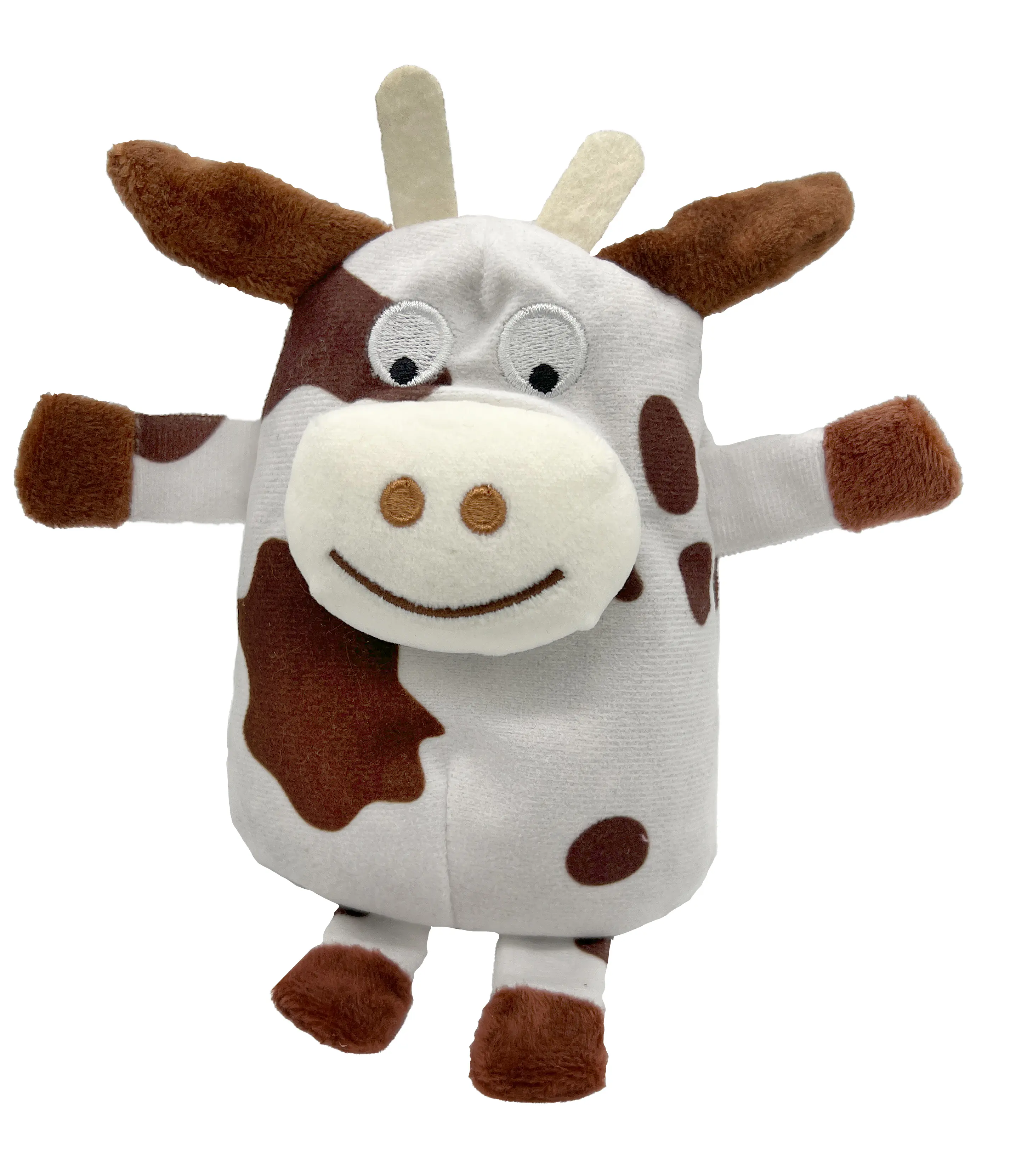 Aumüller Katzenspielzeug Kuh Ella mit Baldrian 18 cm beige/braun