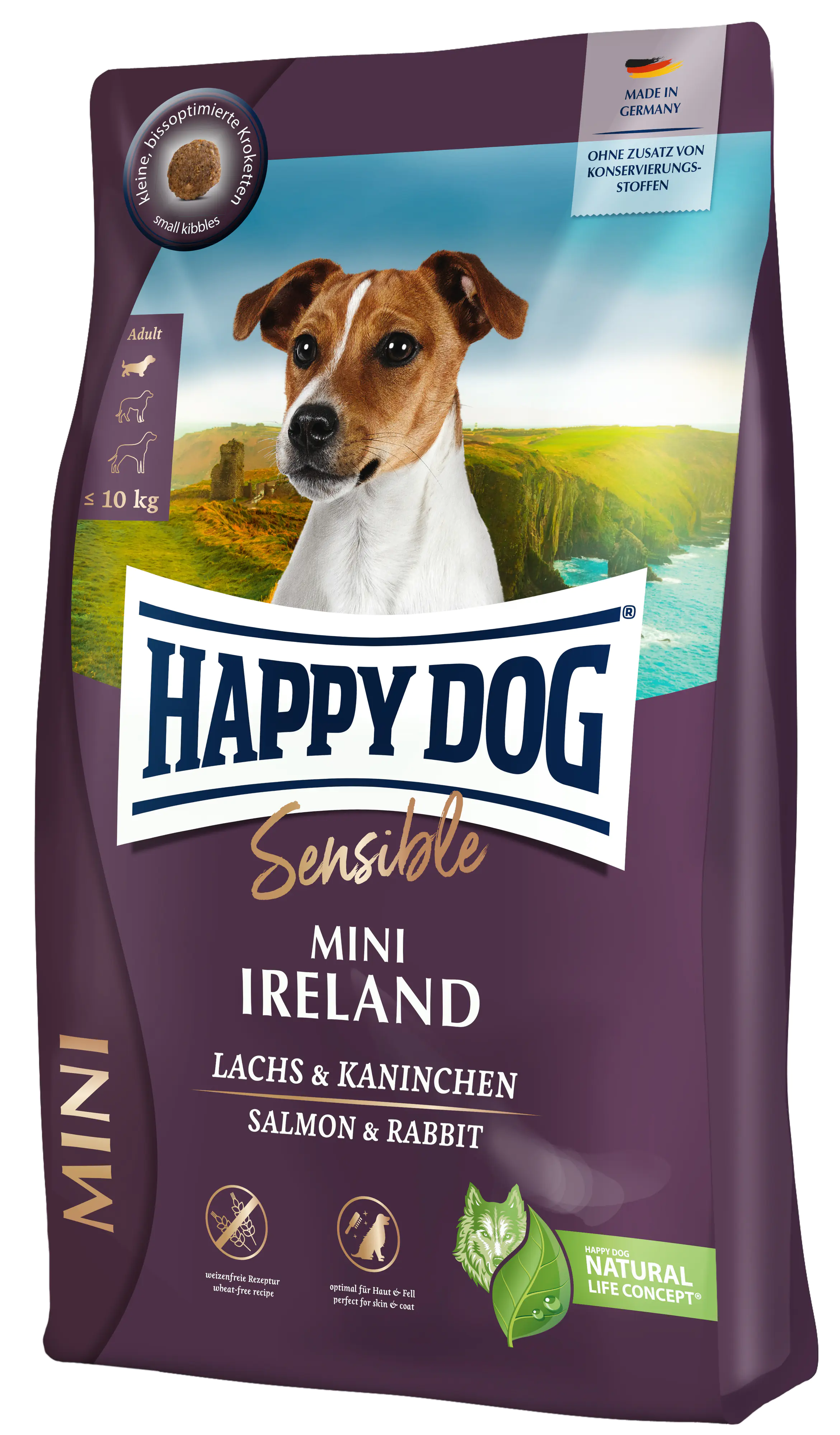 Happy Dog Trockenfutter Sensible Mini Ireland Lachs und Kaninchen 300 g Happy Dog Trockenfutter Sensible Mini Ireland Lachs und Kaninchen 300 g
