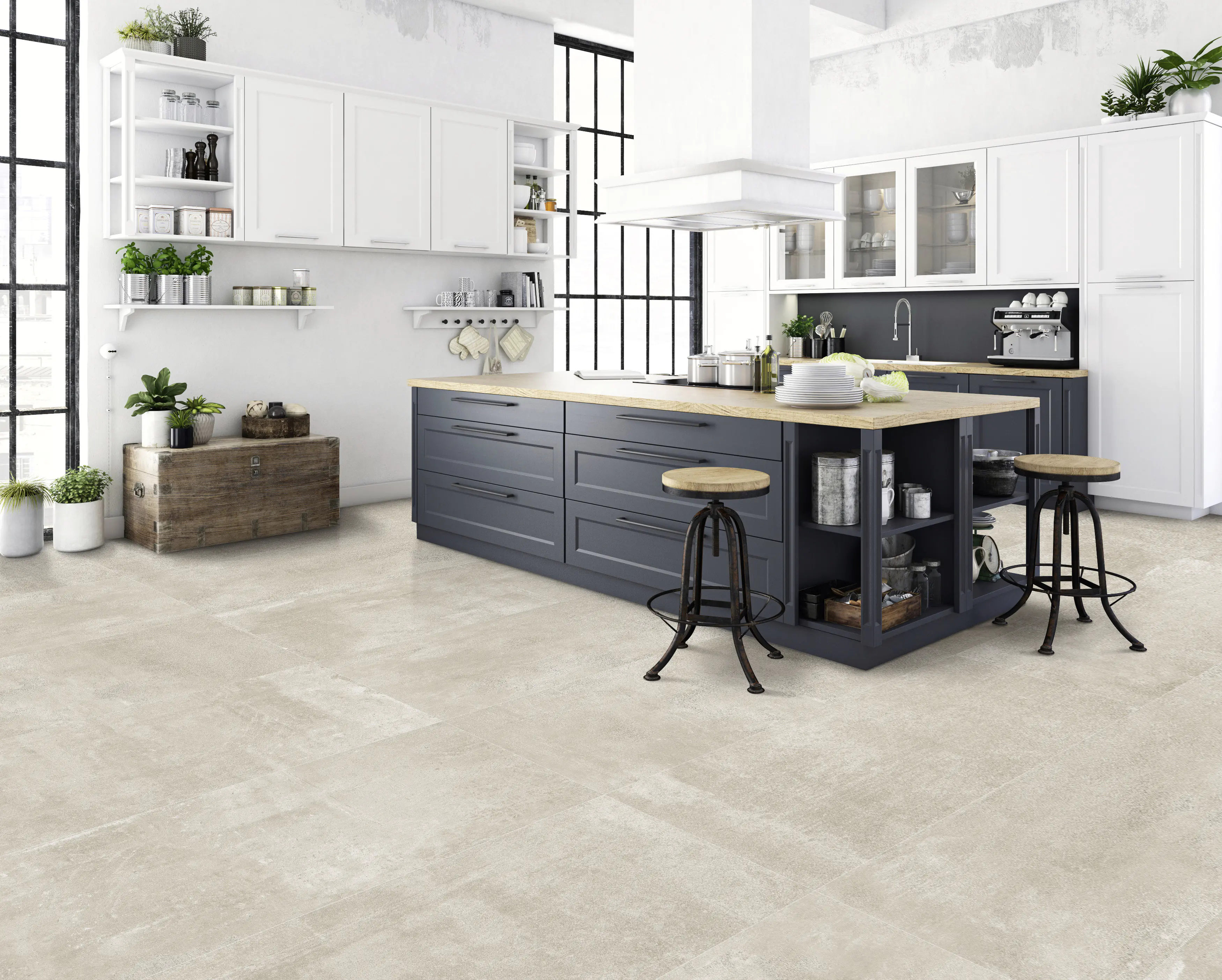 Bodenfliese Feinsteinzeug Pronto classic 60 x 120 cm beige 