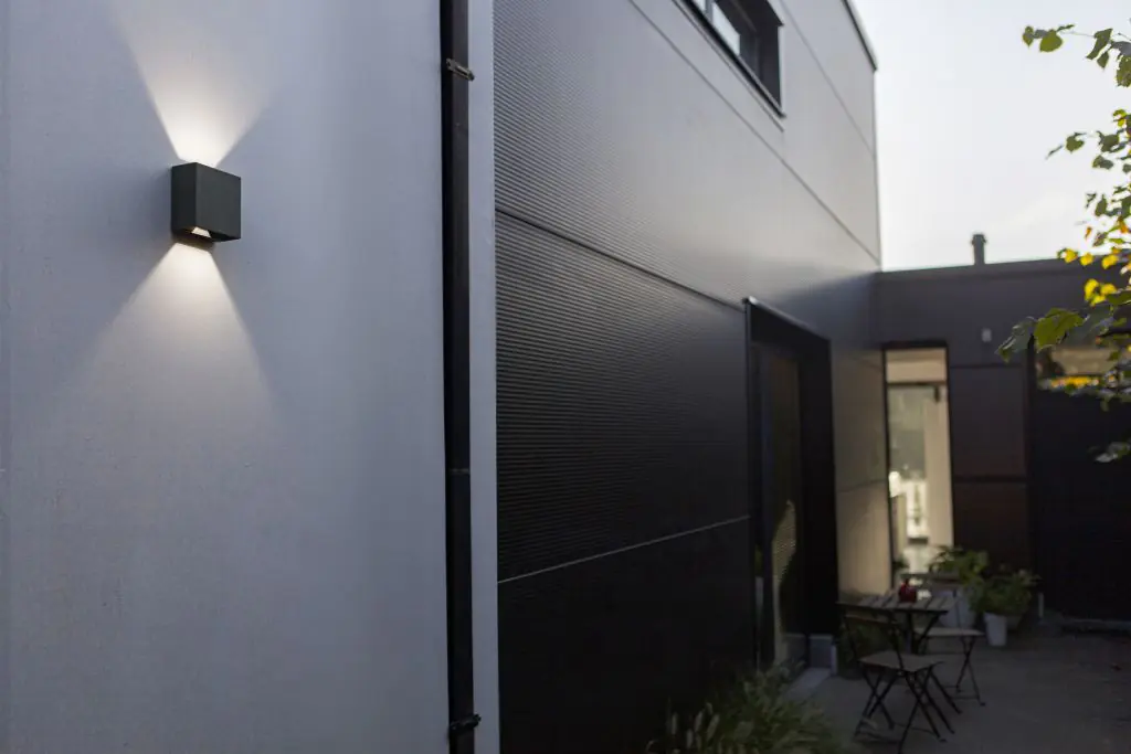 Lutec LED Außenwandleuchte Gemini anthrazit IP54 Up- & Downlight