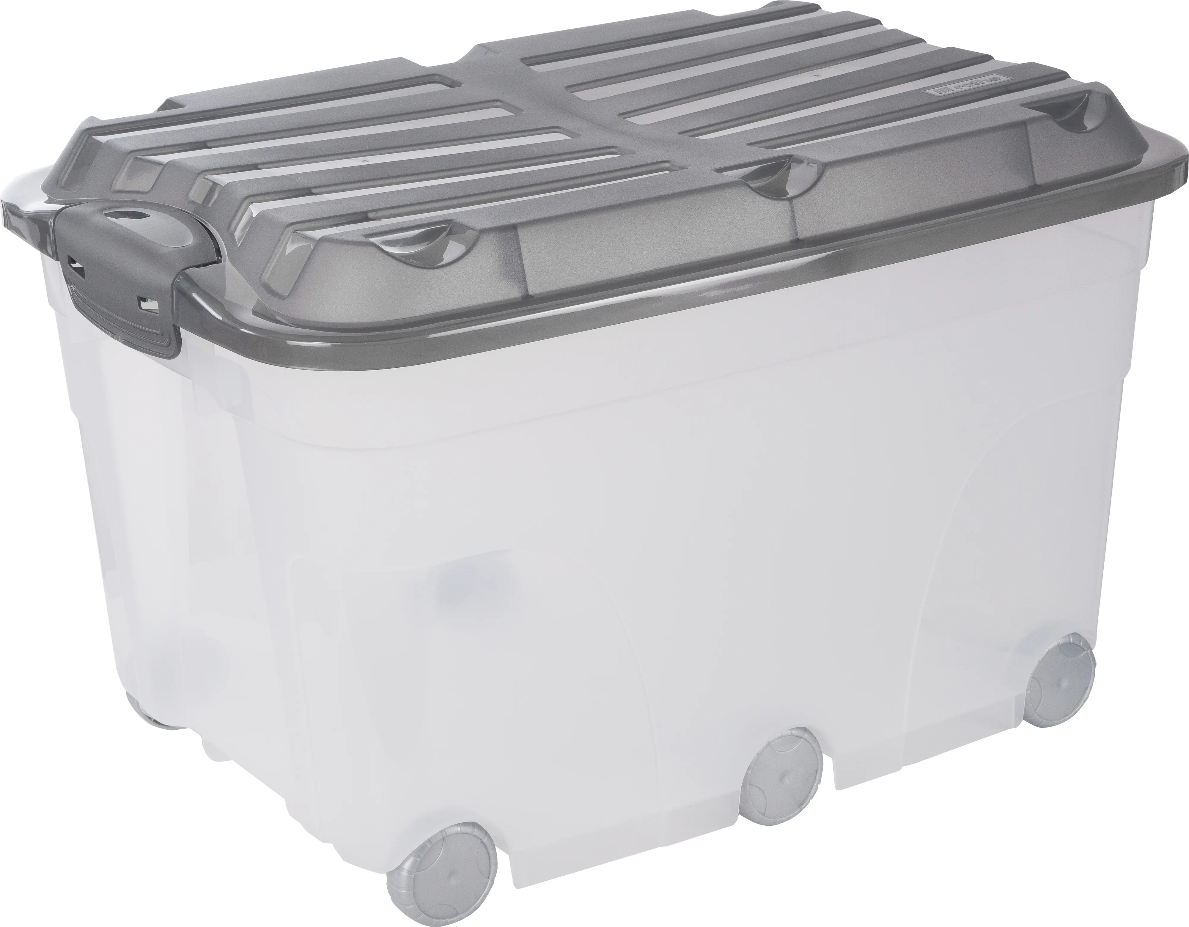 Rotho Aufbewahrungsbox Roller 6 mit Rollen und Deckel 57 L anthrazit Rotho Aufbewahrungsbox Roller 6 mit Rollen und Deckel 57 L anthrazit