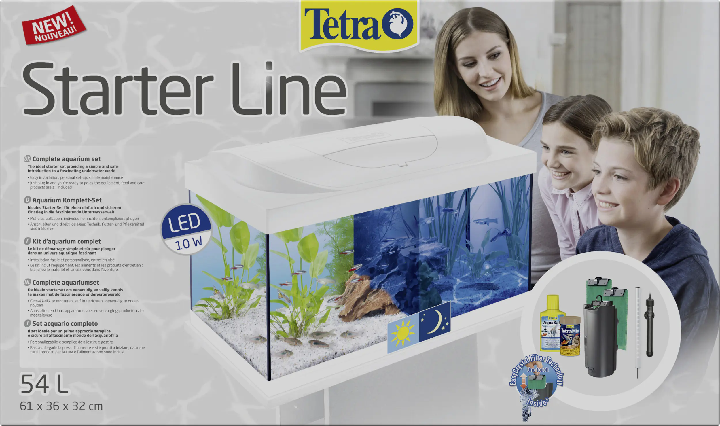Tetra Aquarium Starter Line LED 54 L weiß Tetra Aquarium Starter Line LED 54 L weiß