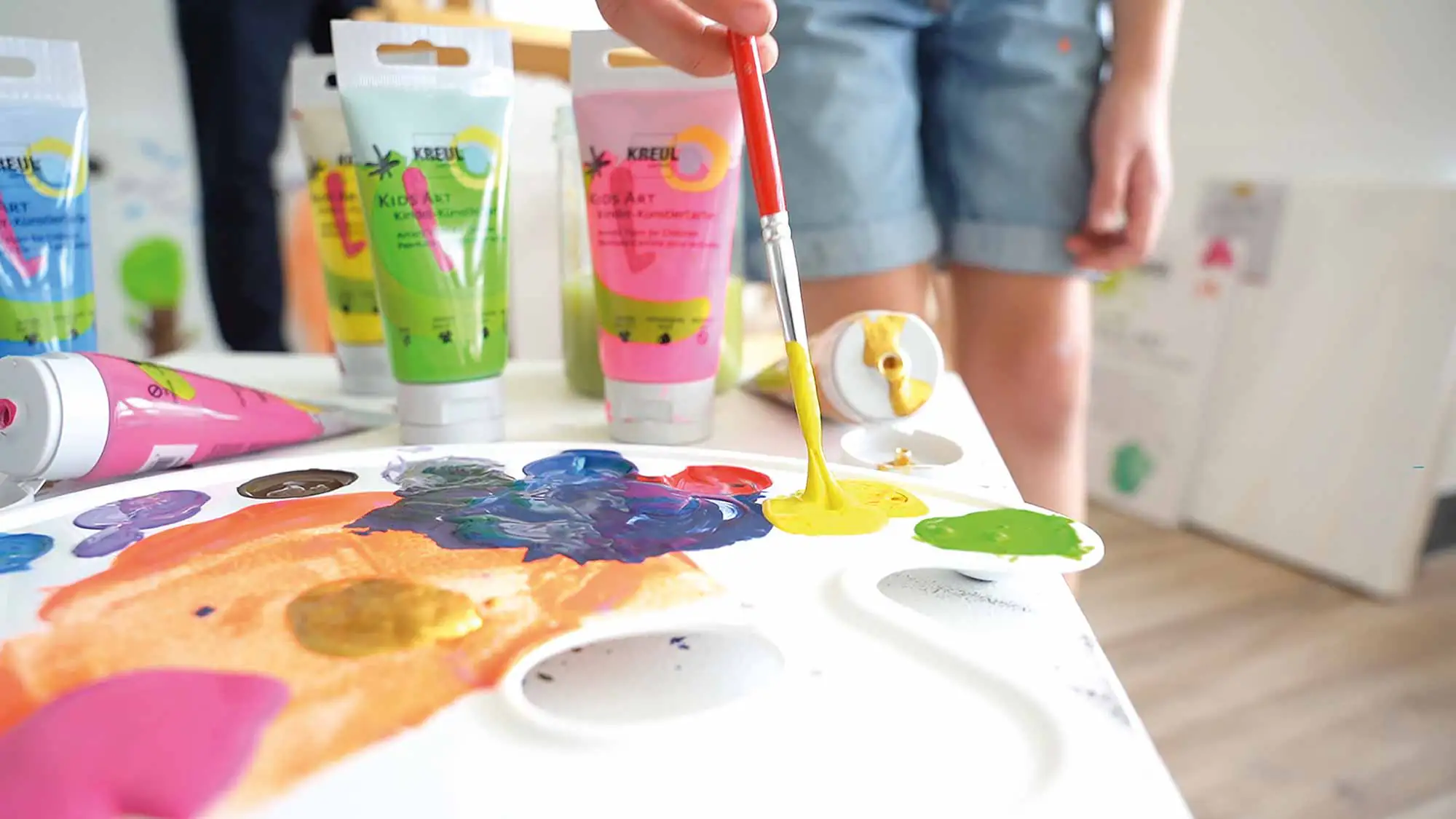 Kreul Kids Art Kinder-Künstlerfarbe Set 8 x 20 ml