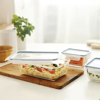 Rotho Kühlschrankdose Glas CLIC & LOCK 0,5 L, 3er Set Rotho Kühlschrankdose Glas CLIC & LOCK 0,5 L, 3er Set