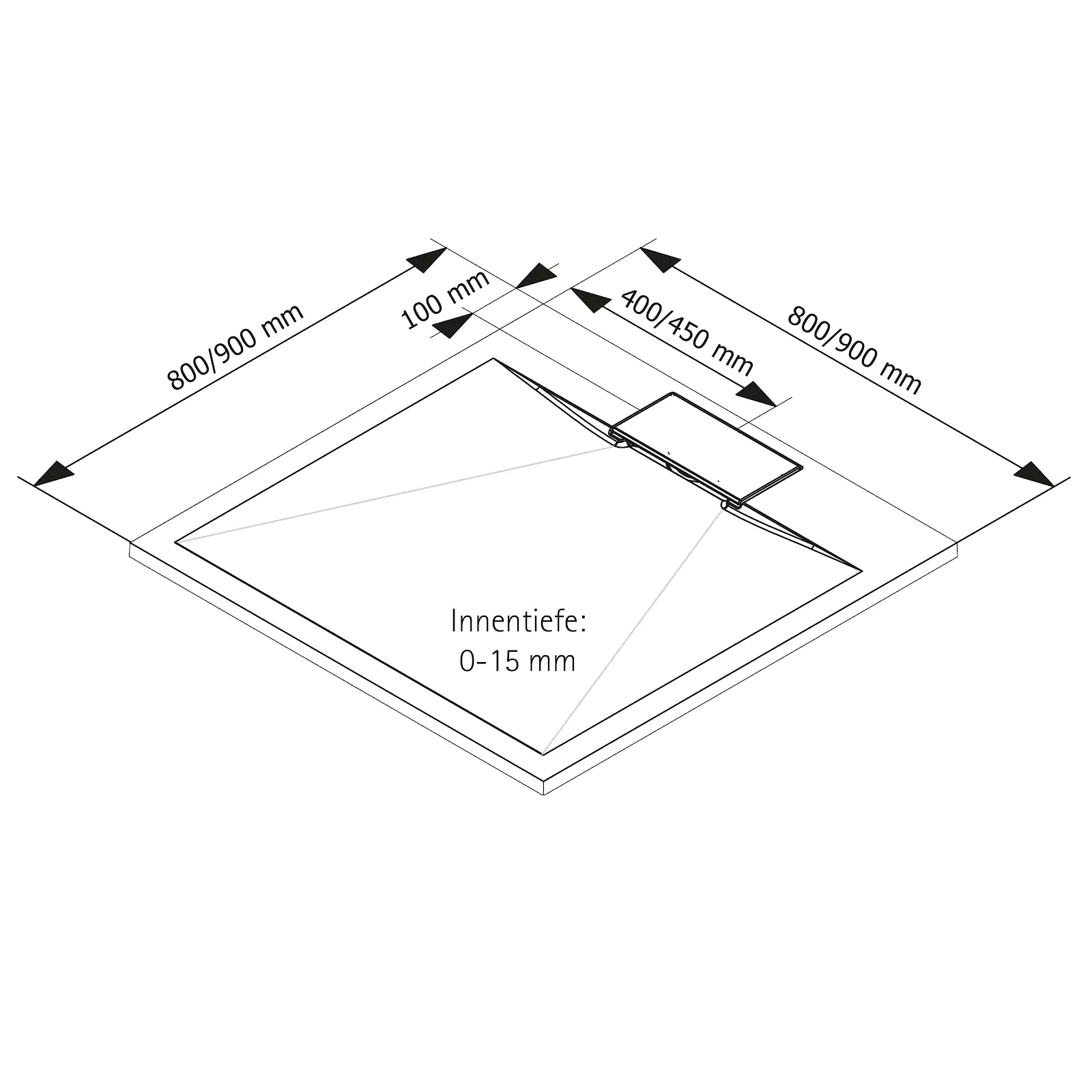 Schulte Duschwanne DWM-Tec 80 x 80 cm mattweiß Schulte Duschwanne DWM-Tec 80 x 80 cm mattweiß