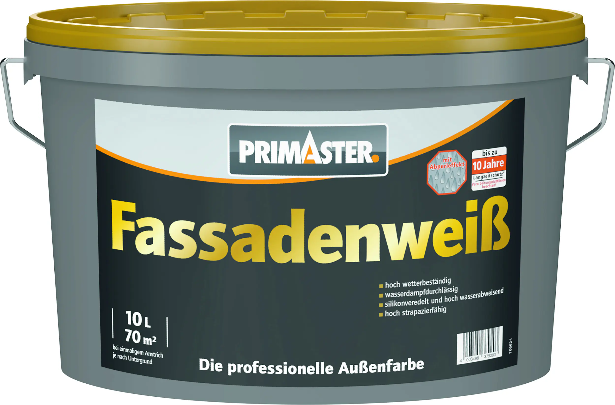 Primaster Fassadenweiß 10 L weiß