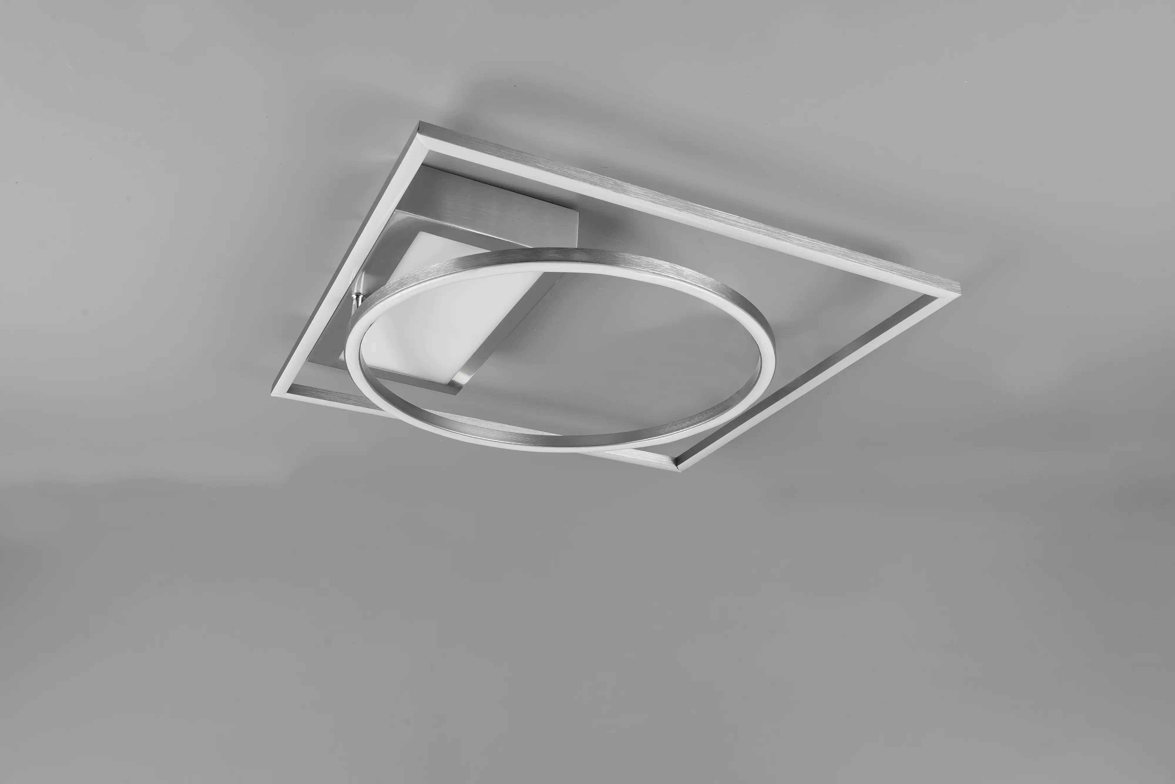 4017807488586_2716332 Trio LED Deckenleuchte Downey nickel matt, Fernbedienung, schwenkbar