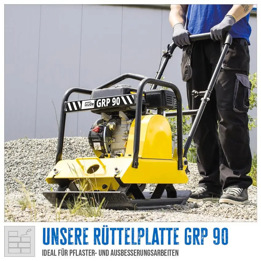 Güde Rüttelplatte GRP 90 4-Takt 4,1 KW Benzin Güde Rüttelplatte GRP 90 4-Takt 4,1 KW Benzin