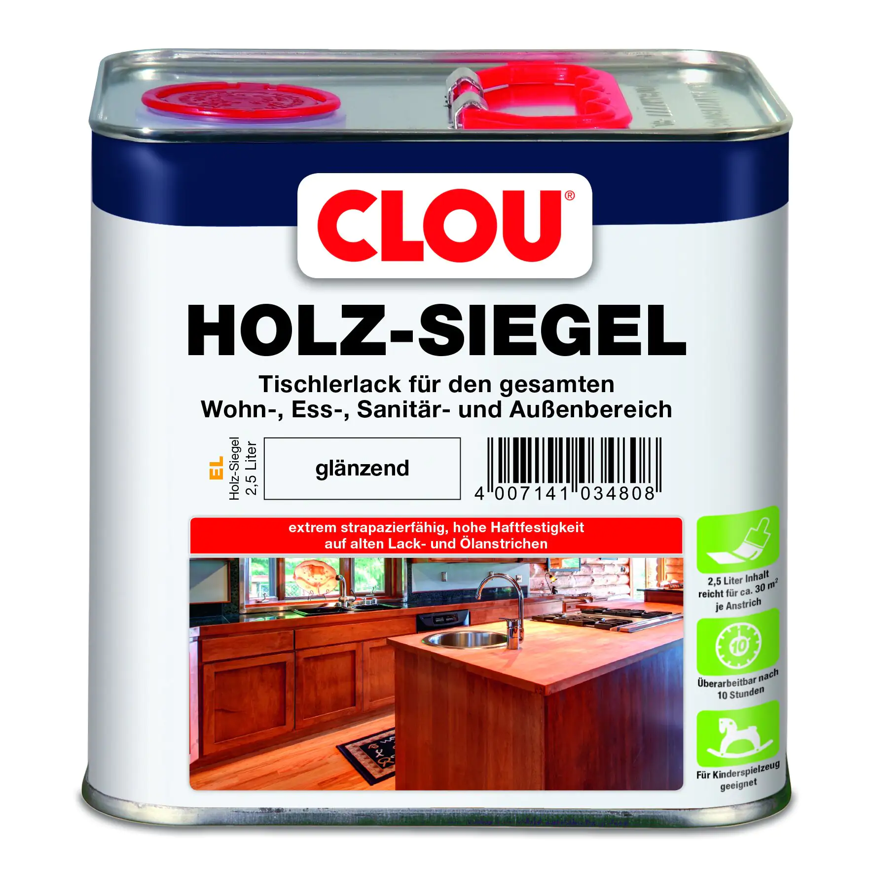 Clou Holz Siegel 2,5 L glänzend Clou Holz Siegel 2,5 L glänzend
