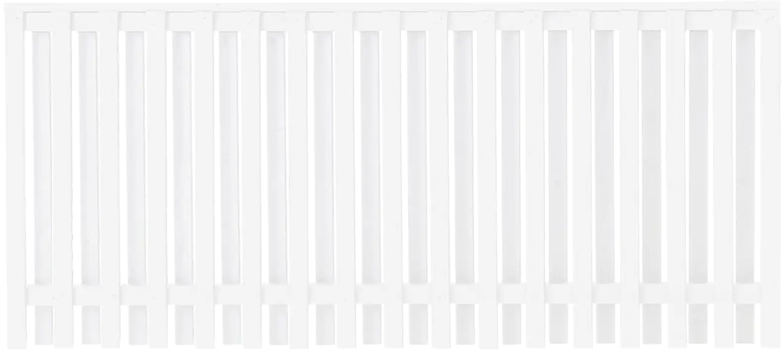 Plus Zaun Nagano180 x 80 cm RAL 9010 Weiß