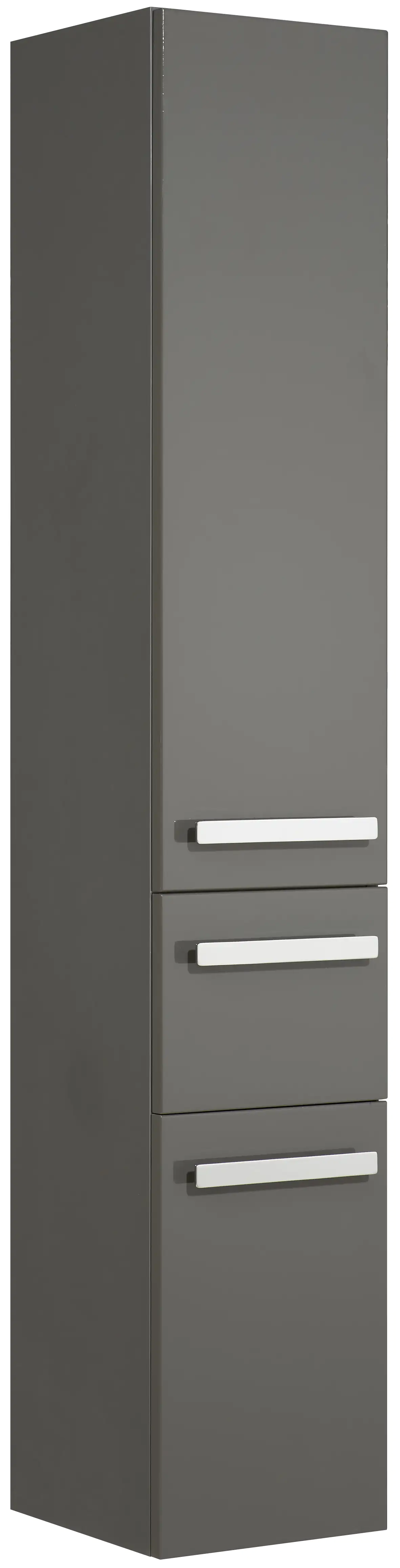 4017026088772_1 Pelipal Hochschrank Fokus 4005 Lack steingrau Hochglanz, Breite 30 cm