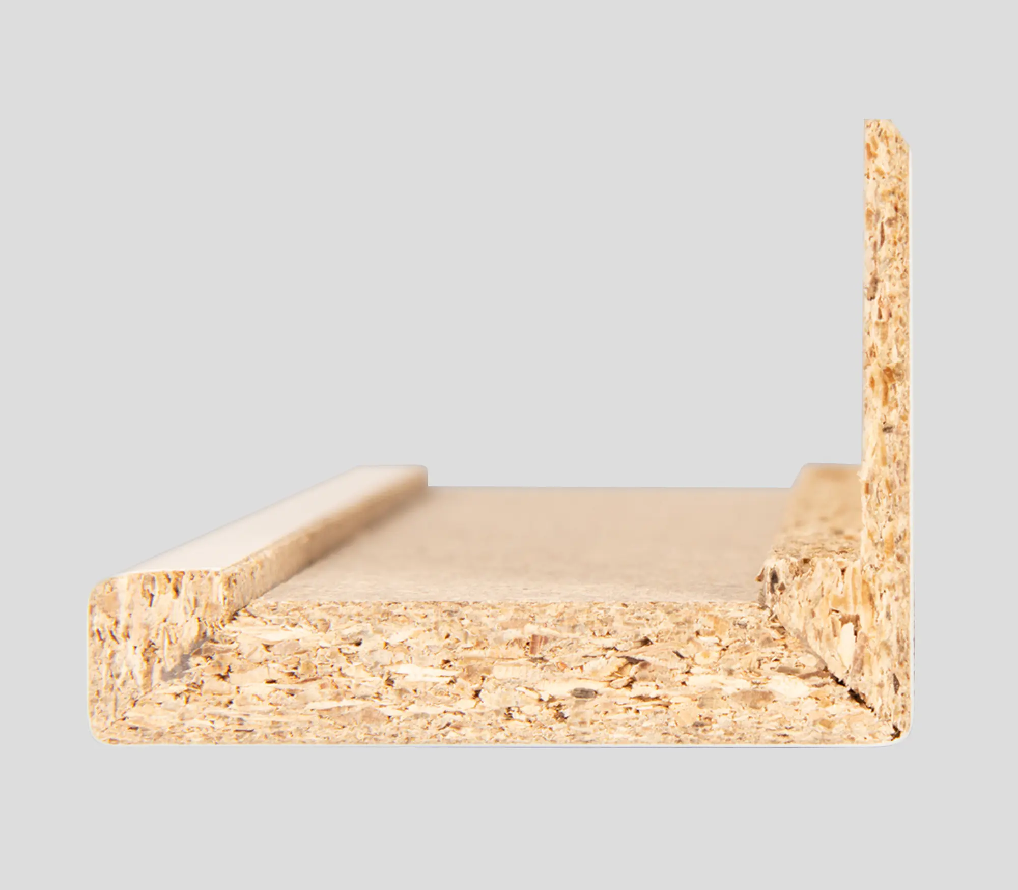 Borne Zierbekleidung mit verlängerter Feder für Zarge CPL design-weiß RK 198,5 x 73,5 cm