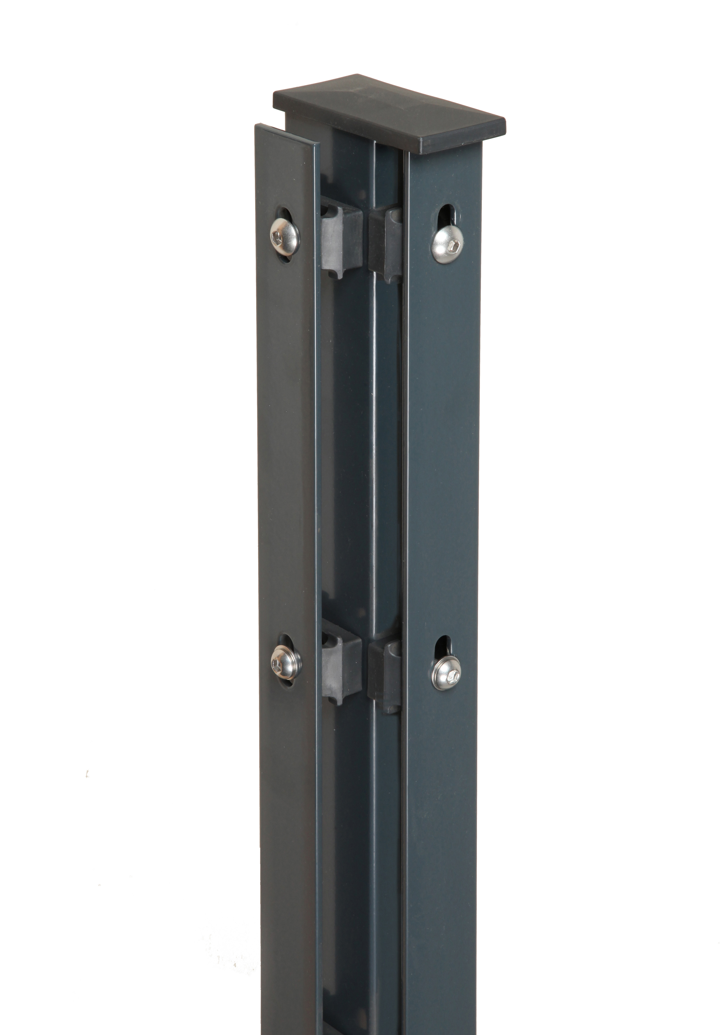 Floraworld Zauneckpfosten Premium 200 x 6 x 4 cm anthrazit
